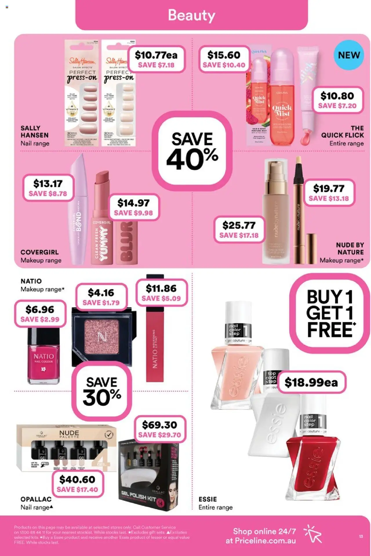 Priceline Pharmacy catalogue - valid from 16.10.2025 | Page: 13 | Products: Makeup, Polish, Coat, Vitamin