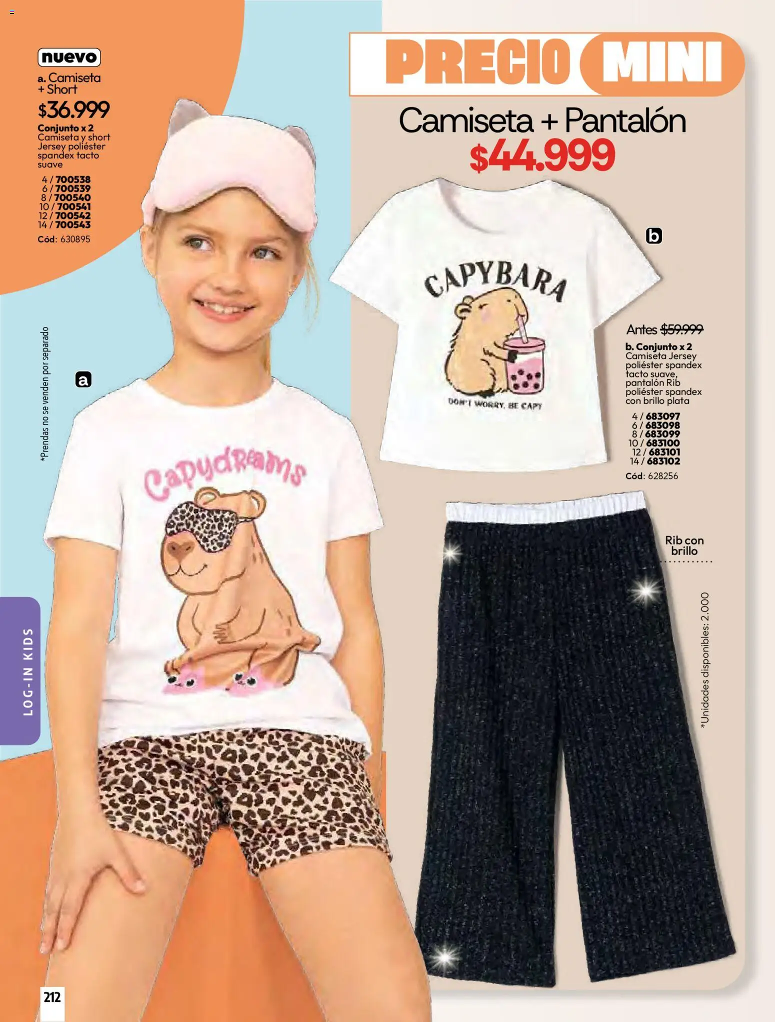 Pacifika revista - valida desde el 01.03.2026 | Página: 214 | Productos: Brillo, Short, Camiseta, Conjunto