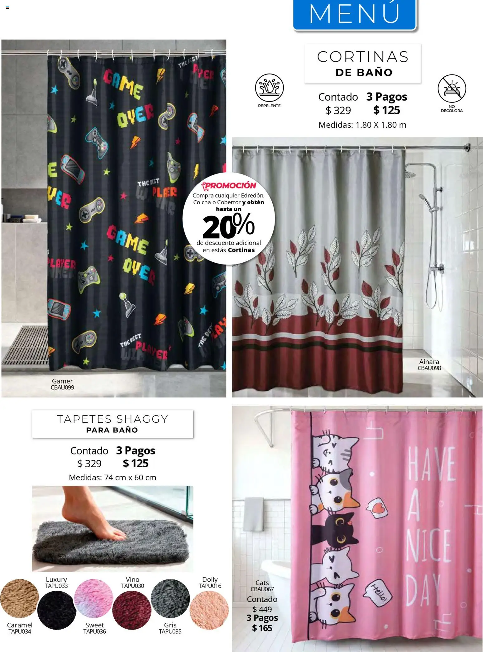 Nuevas ofertas de Colchas Concord válidas en toda la República Mexicana desde el 01.05.2026. ¡Encuentra las mejores ofertas en Colchas Concord catálogo! | Página: 209 | Productos: Cobertor, Vino, Cortinas, Baño