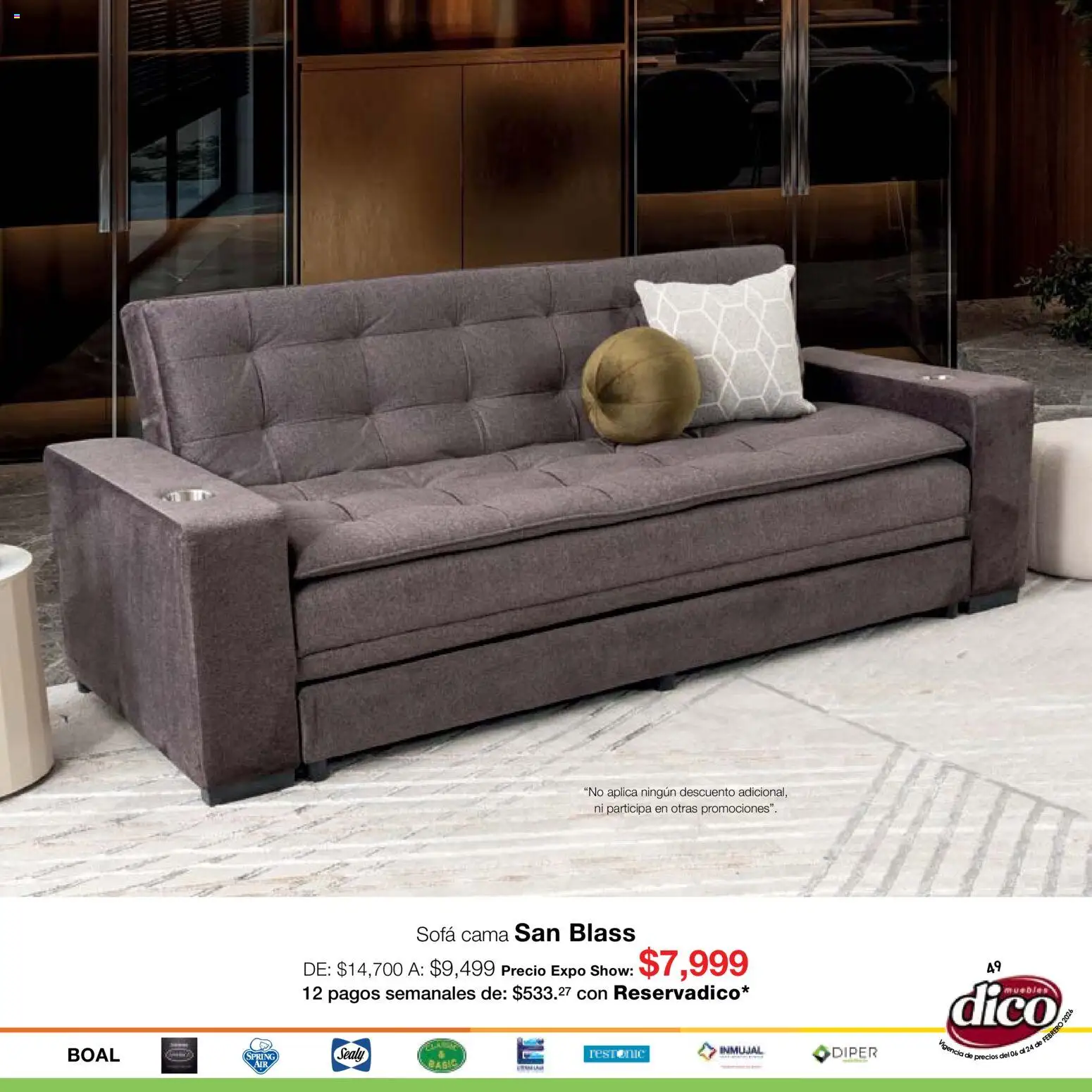 Nuevas ofertas de Muebles Dico válidas en toda la República Mexicana desde el 06.02.2026. ¡Encuentra las mejores ofertas en Muebles Dico catálogo Expo Show! | Página: 49