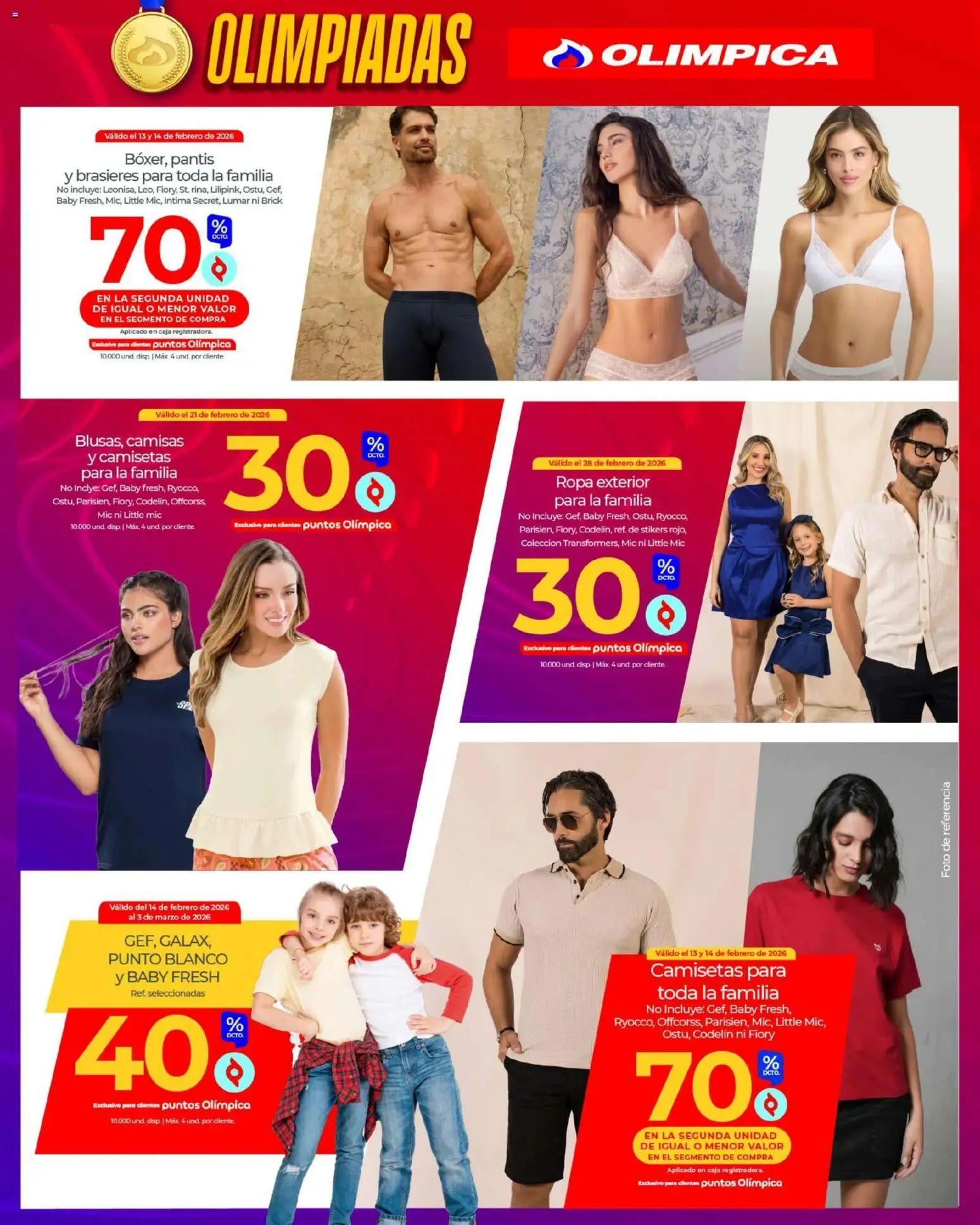 Olímpica revista - valida desde el 13.02.2026 | Página: 27 | Productos: Caja, Ropa