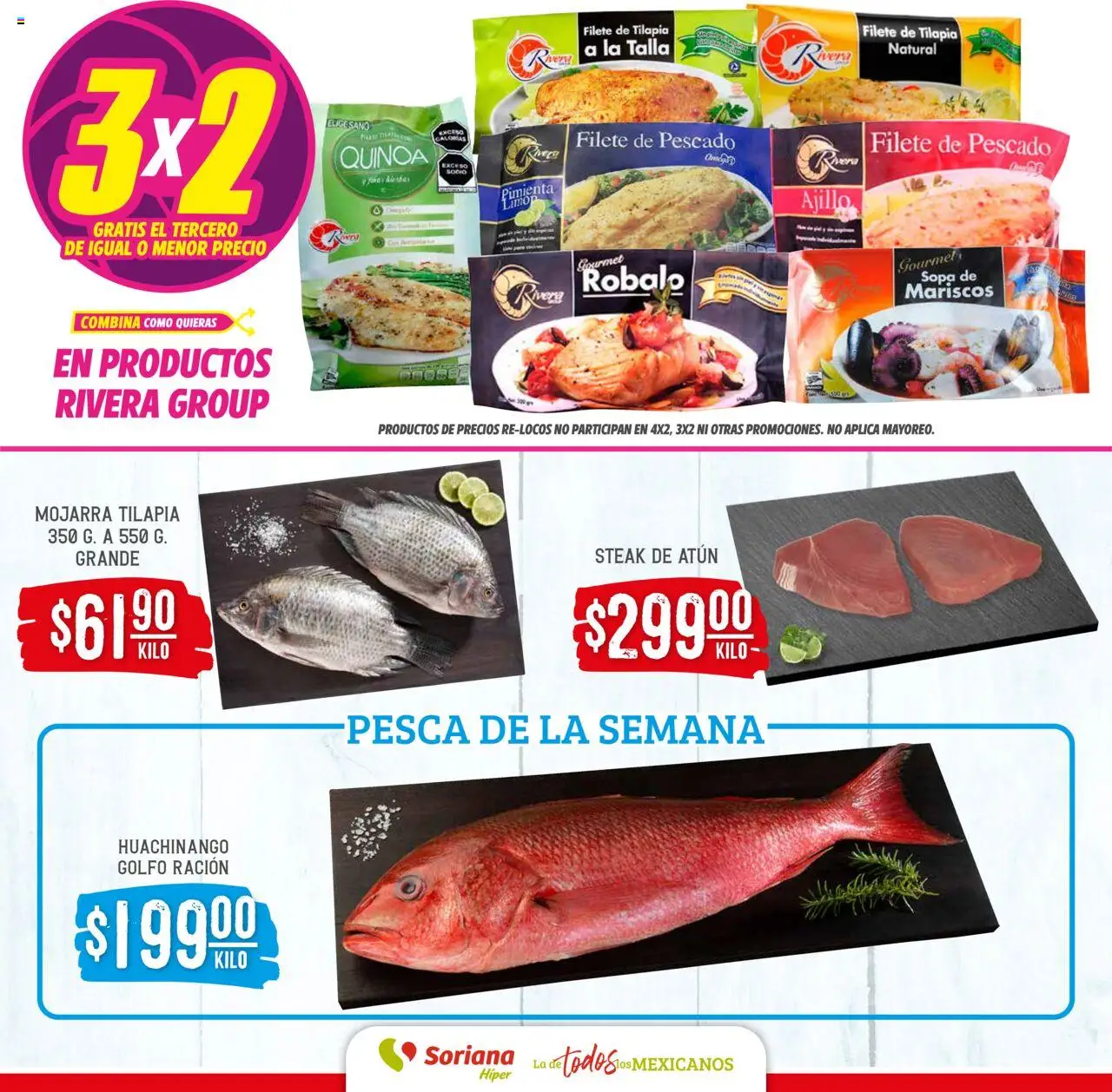 Nuevas ofertas de Soriana válidas en toda la República Mexicana desde el 29.07.2025. ¡Encuentra las mejores ofertas en Soriana - Martes y Miércoles del Campo Híper: Tijuana, Mexicali, Ensenada, San Luis Río Colorado y Tecate! | Página: 6 | Productos: Atún, Sopa, Pimienta
