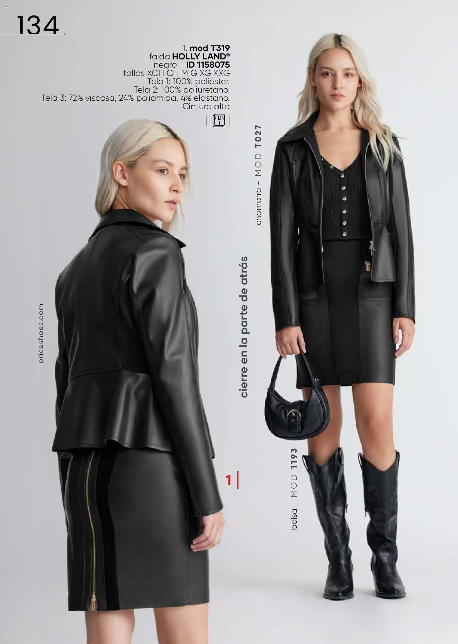 Nuevas ofertas de Price Shoes válidas en toda la República Mexicana desde el 27.11.2025. ¡Encuentra las mejores ofertas en Price Shoes catálogo Cierre De Temporada ! | Página: 134 | Productos: Bolsa, Chamarra, Falda