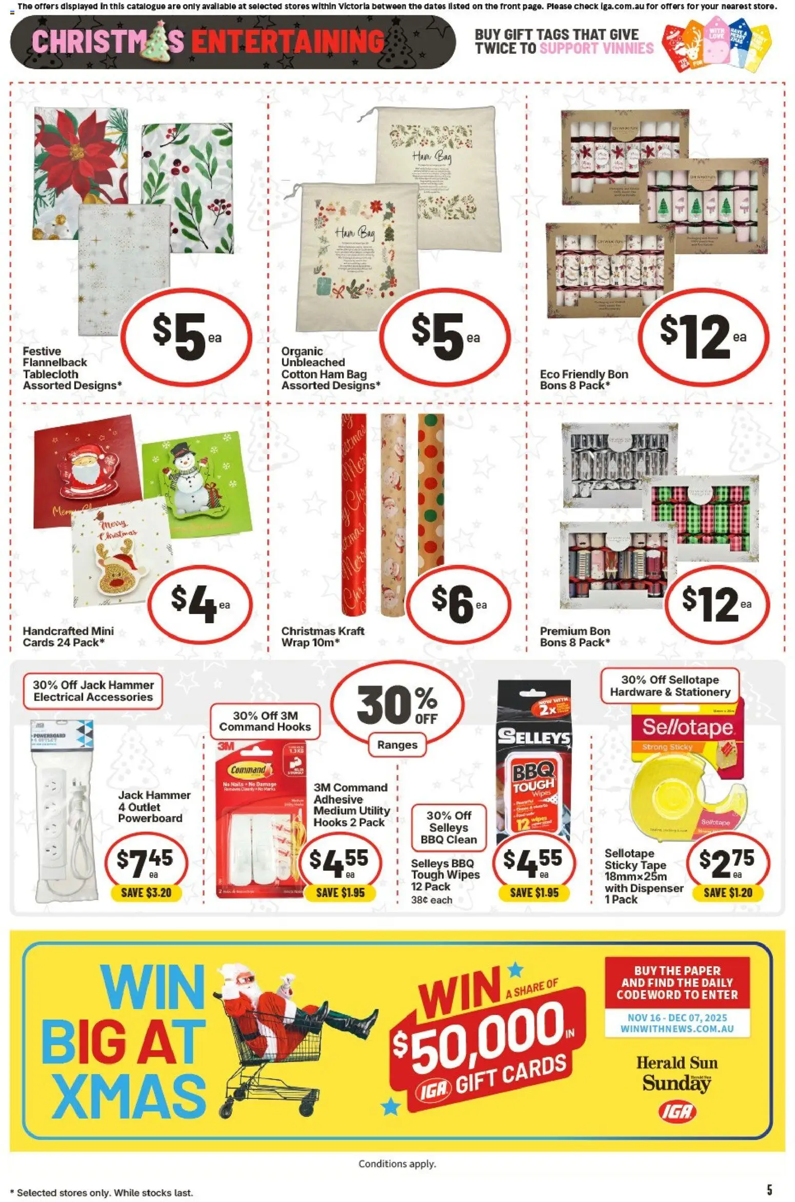 IGA catalogue - valid from 26.11.2025 | Page: 8 | Products: Ham, Accessories, Bag