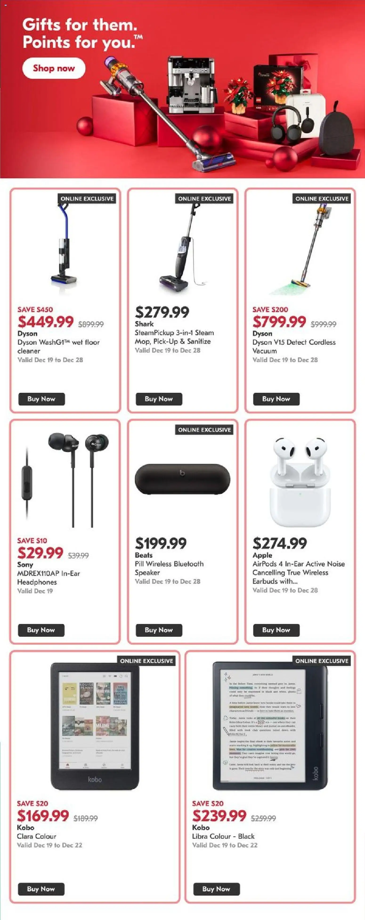 Shoppers flyer valid from 19.12.2025 | Page: 3 | Products: Headphones, Speaker