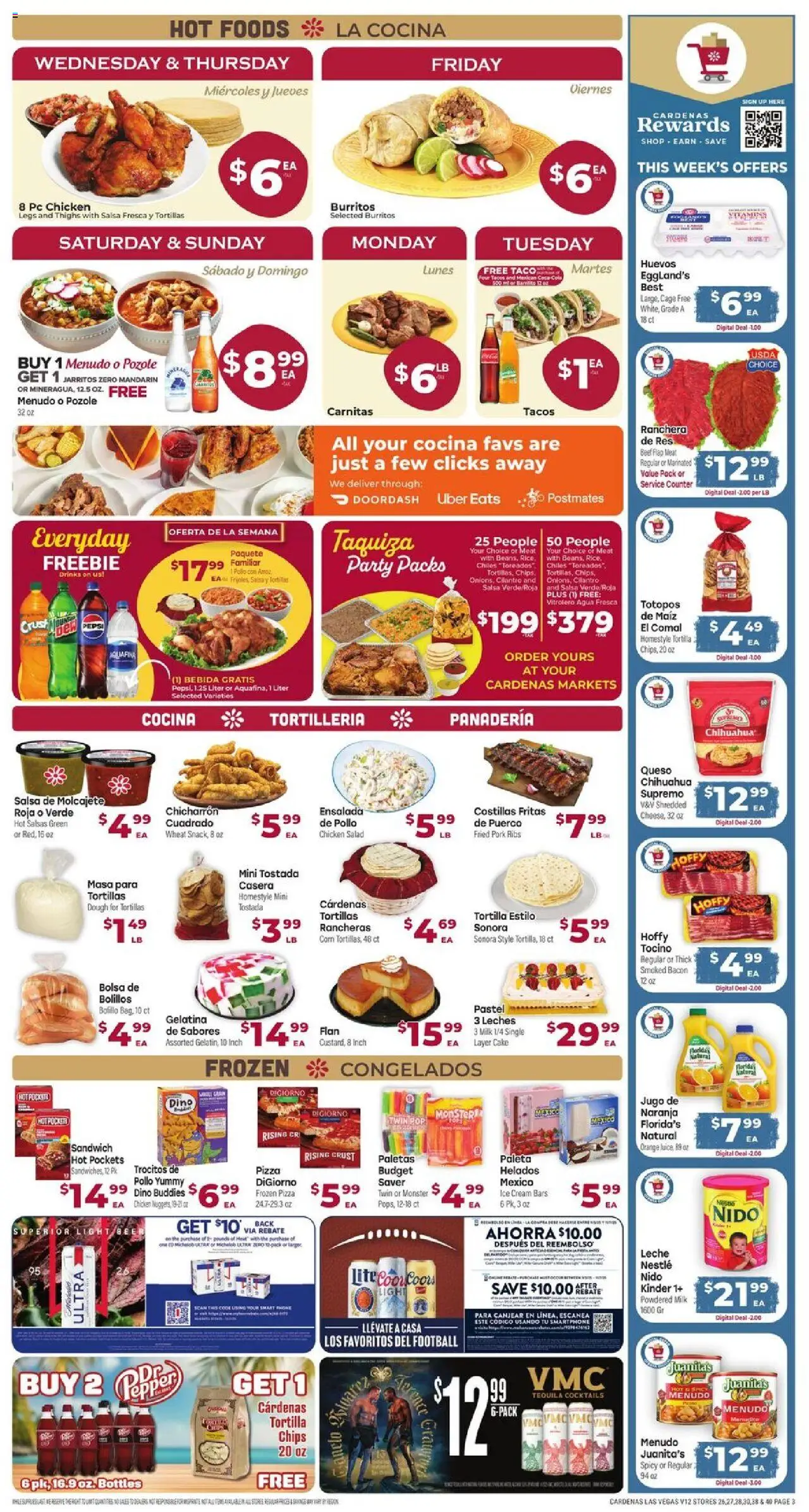 Cardenas Weekly Ad - NV - valid from 03.09.2025 | Page: 3 | Products: Pizza, Beer, Salad, Pepper