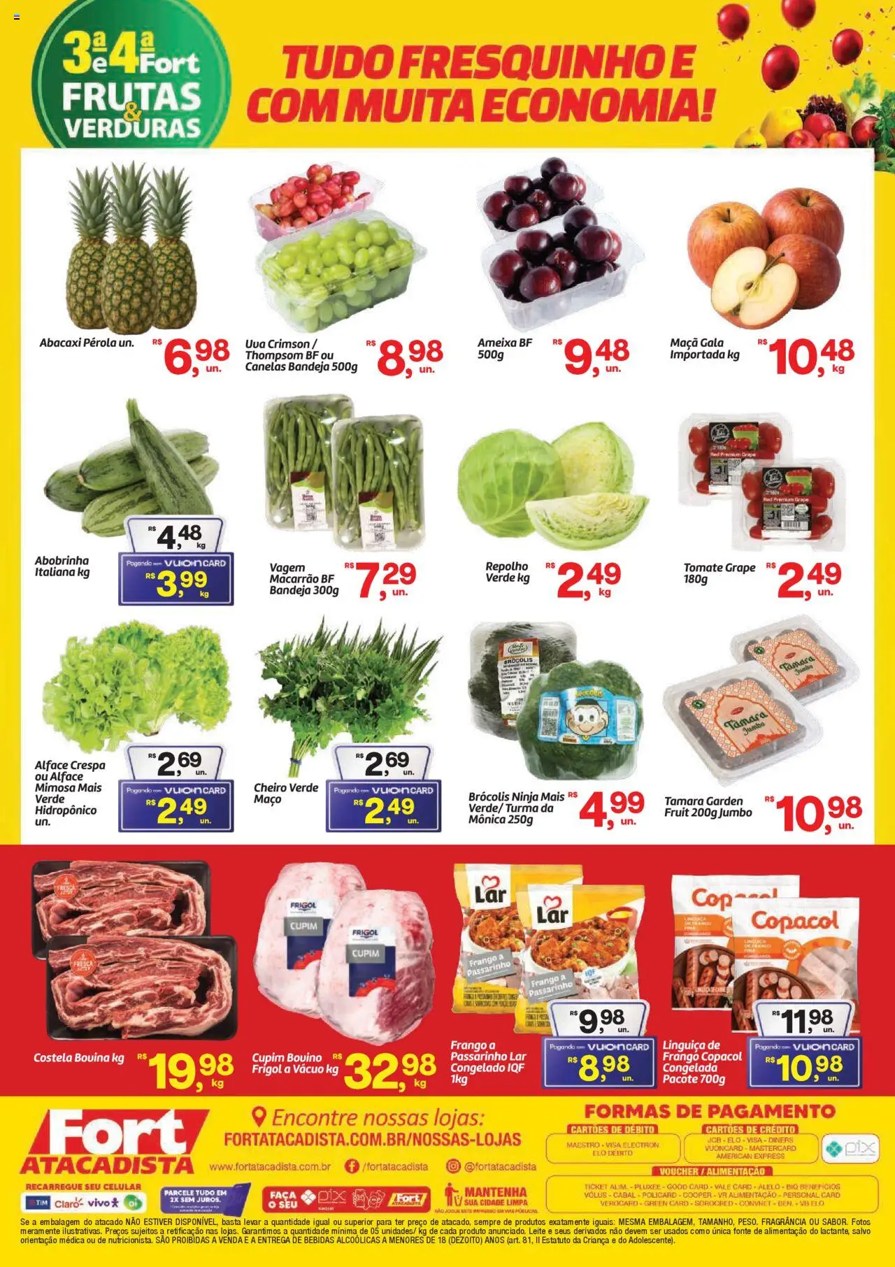 Fort Atacadista Folheto - válido de 14.10.2025 | Página: 2 | Produtos: Fragrância, Macarrão, Frango, Ameixa