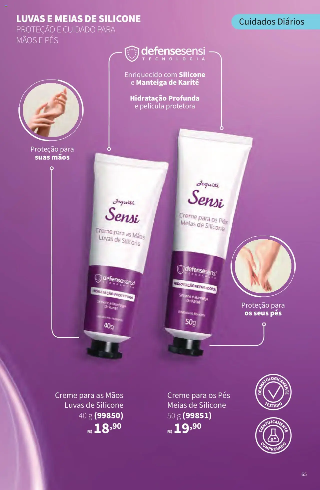 Jequiti Folheto - válido de 02.06.2025 | Página: 65 | Produtos: Manteiga, Creme, Meias, Luvas