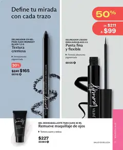 Vista previa de JAFRA catálogo, nuevo folleto de la tienda, válido en México a partir del 01.04.2026 | Página: 77 | Productos: Desmaquillante, Flexible, Maquillaje, Delineador