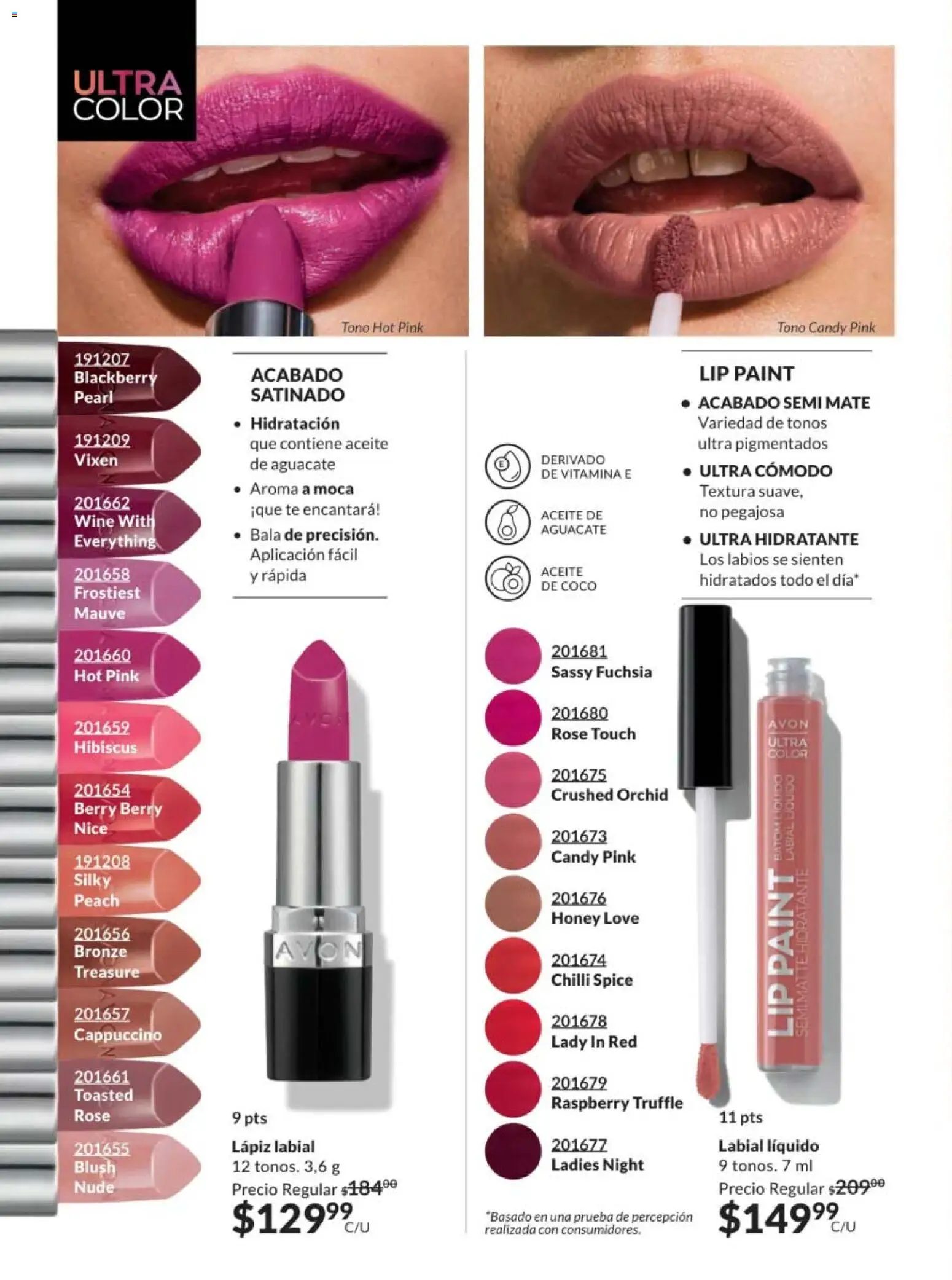 Nuevas ofertas de AVON válidas en toda la República Mexicana desde el 07.11.2025. ¡Encuentra las mejores ofertas en AVON campaña 17 2025! | Página: 120 | Productos: Aceite, Aguacate, Mate, Lápiz labial