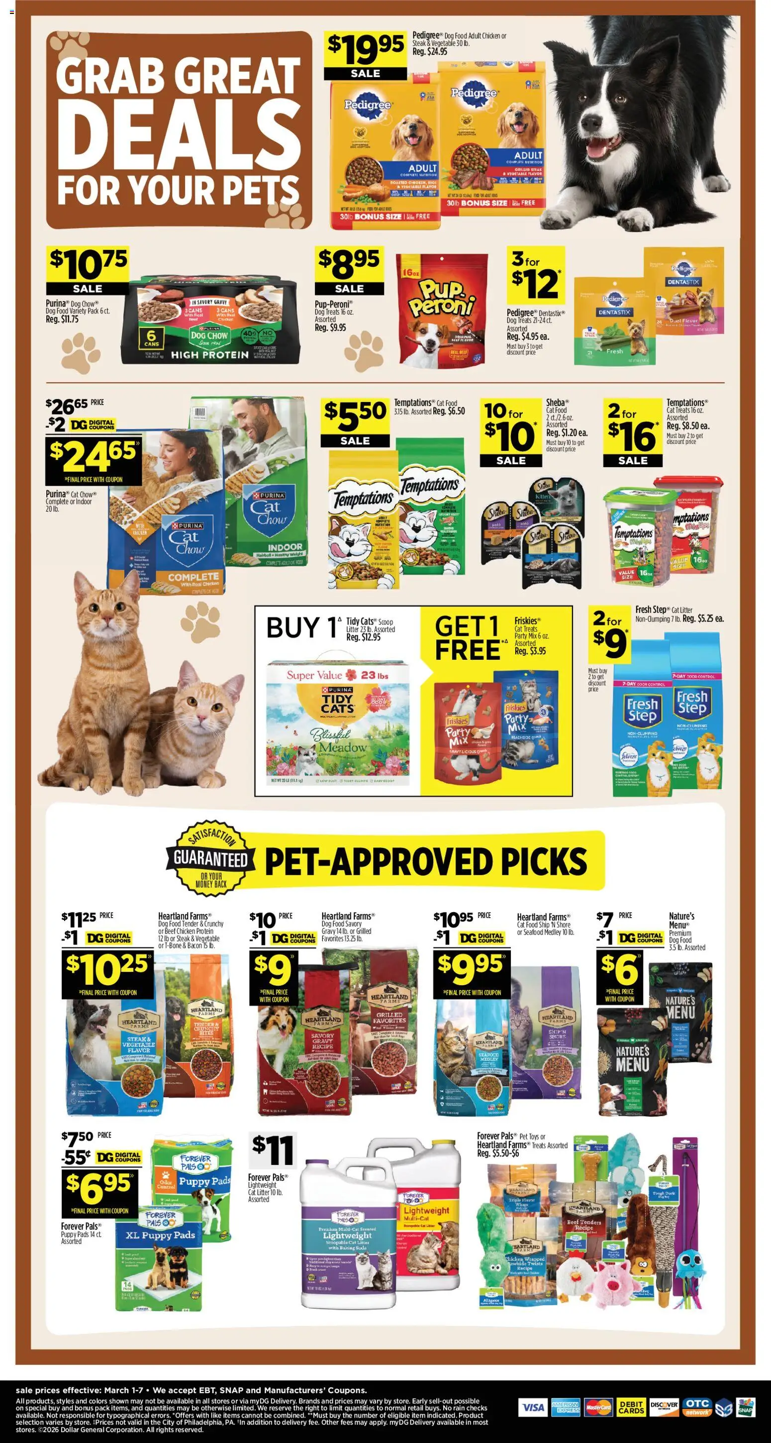 Dollar General Weekly Ad - TX - valid from 01.03.2026 | Page: 15 | Products: Dog Food, Seafood, Lighter, Weight