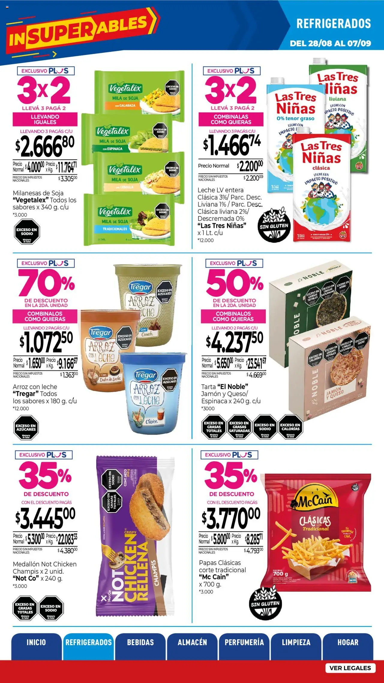 La Anonima Insuperables │ válido desde el 28.08.2025 | Página: 5 | Productos: Cebolla, Queso, Espinaca, Arroz