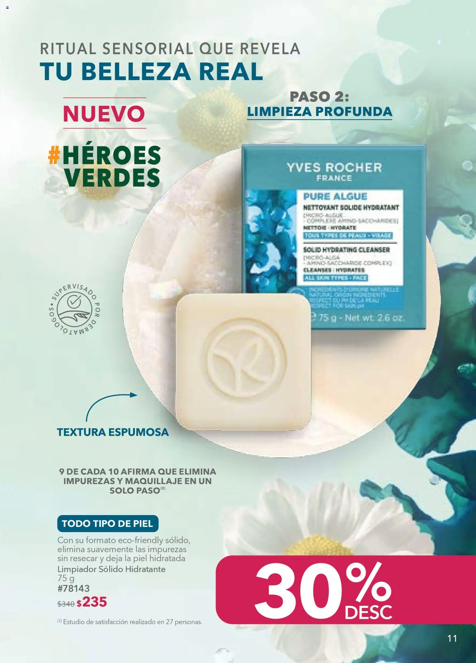 Nuevas ofertas de Yves Rocher válidas en toda la República Mexicana desde el 03.03.2026. ¡Encuentra las mejores ofertas en Yves Rocher campaña 4 2026! | Página: 11 | Productos: Limpiador, Maquillaje