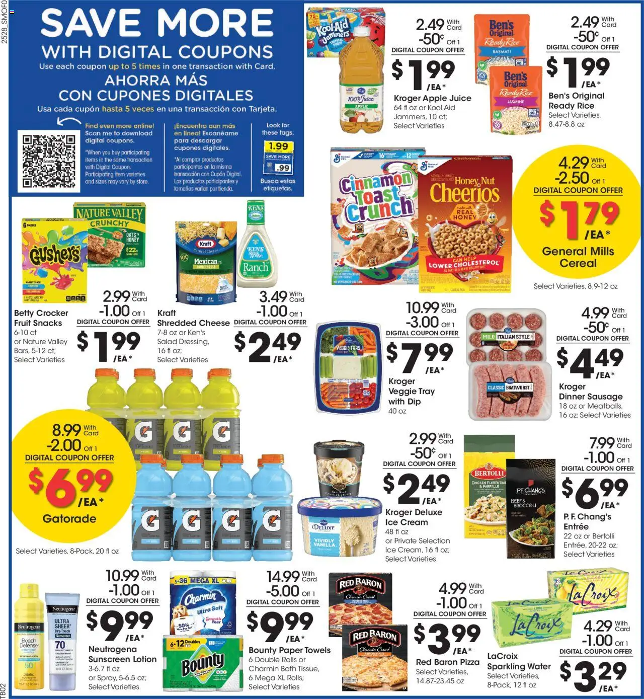 Smith's Weekly Ad - valid from 13.08.2025 | Page: 3 | Products: Sunscreen, Pizza, Ice cream, Sausage