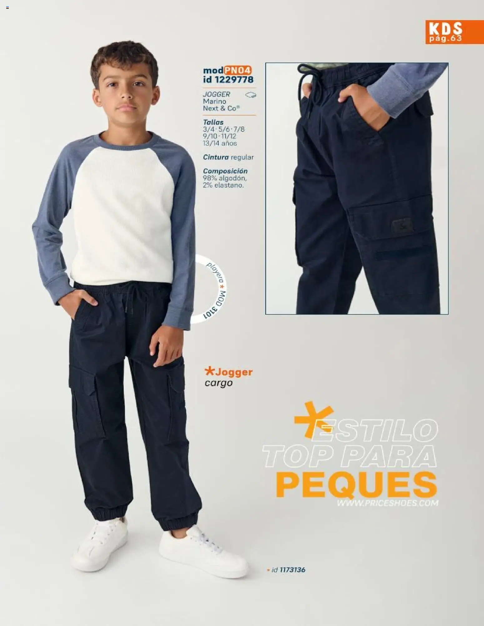 Nuevas ofertas de Price Shoes válidas en toda la República Mexicana desde el 21.10.2025. ¡Encuentra las mejores ofertas en Price Shoes catálogo KIids Oto-Inv 2025! | Página: 63 | Productos: Playera, Top