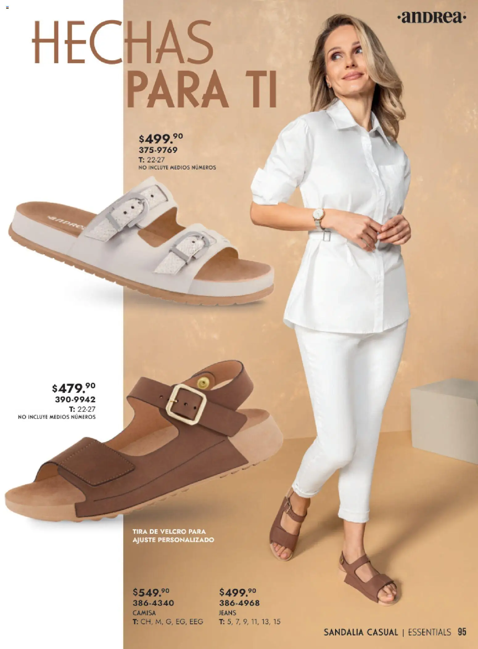 Nuevas ofertas de Andrea válidas en toda la República Mexicana desde el 25.01.2026. ¡Encuentra las mejores ofertas en Andrea catálogo Calzado Dama! | Página: 95 | Productos: Camisa