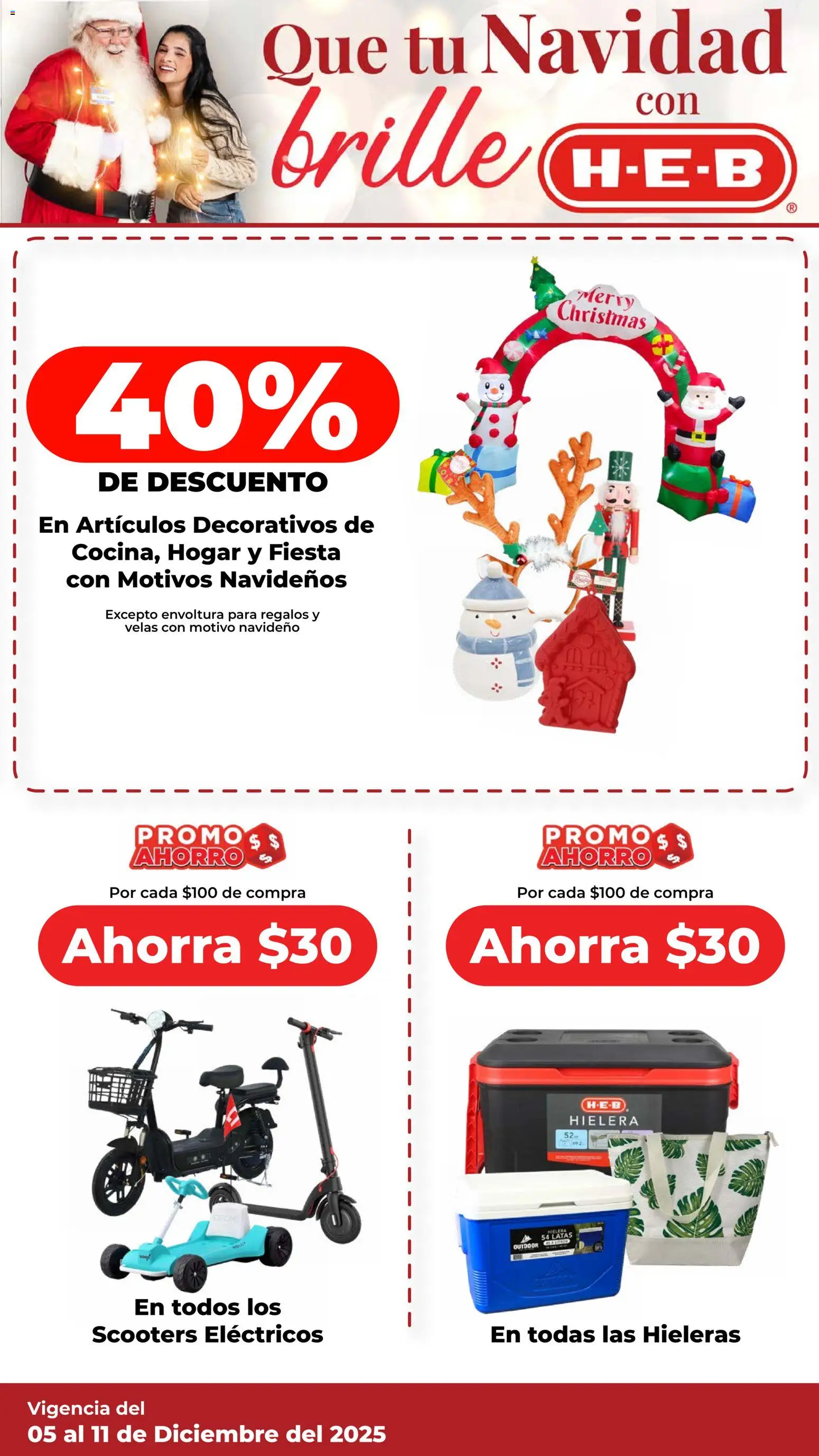 Nuevas ofertas de H-E-B válidas en toda la República Mexicana desde el 05.12.2025. ¡Encuentra las mejores ofertas en H-E-B folleto! | Página: 5 | Productos: Hielera