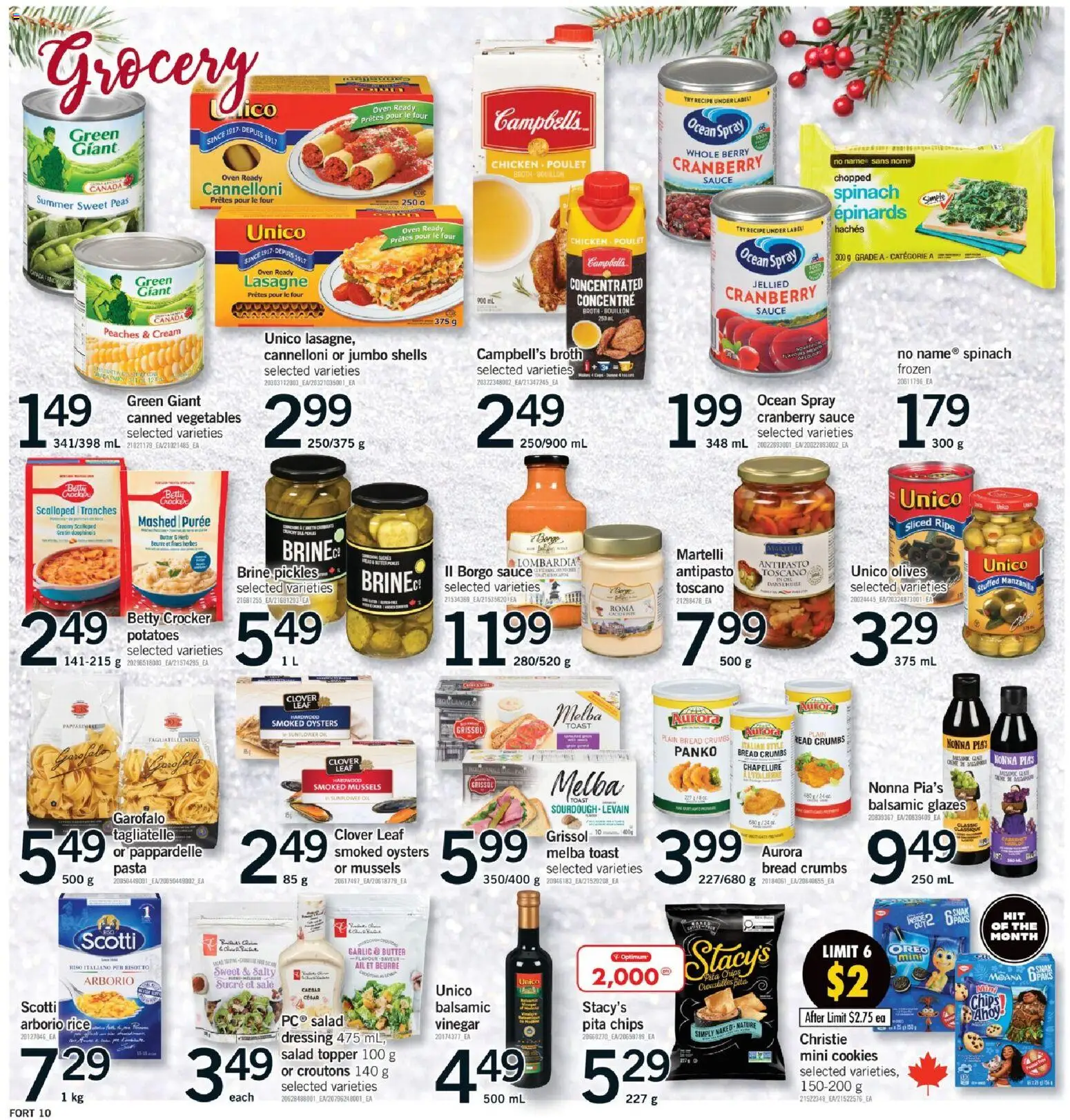 Fortinos flyer valid from 11.12.2025 | Page: 11 | Products: Cookies, Salad, Oven, Chicken