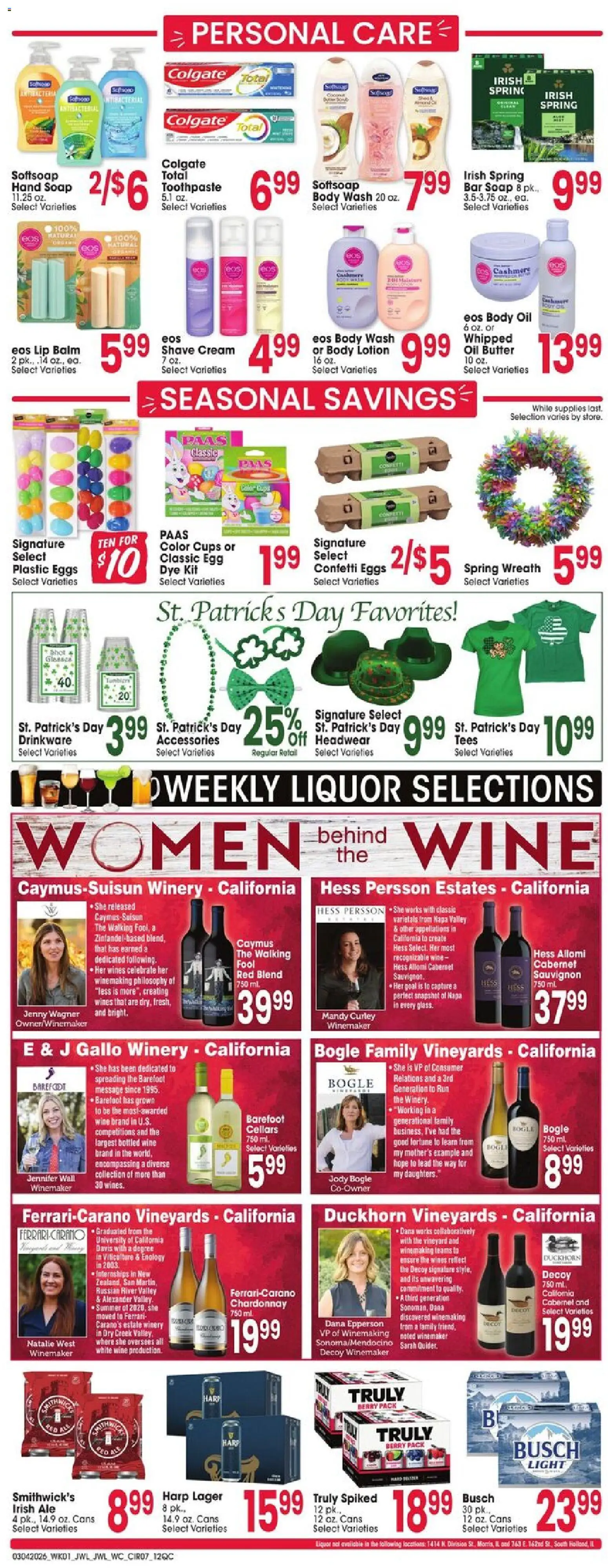 Jewel Osco Weekly Ad - IL - valid from 04.03.2026 | Page: 7 | Products: Butter, Eggs, Bar Soap, Body Wash