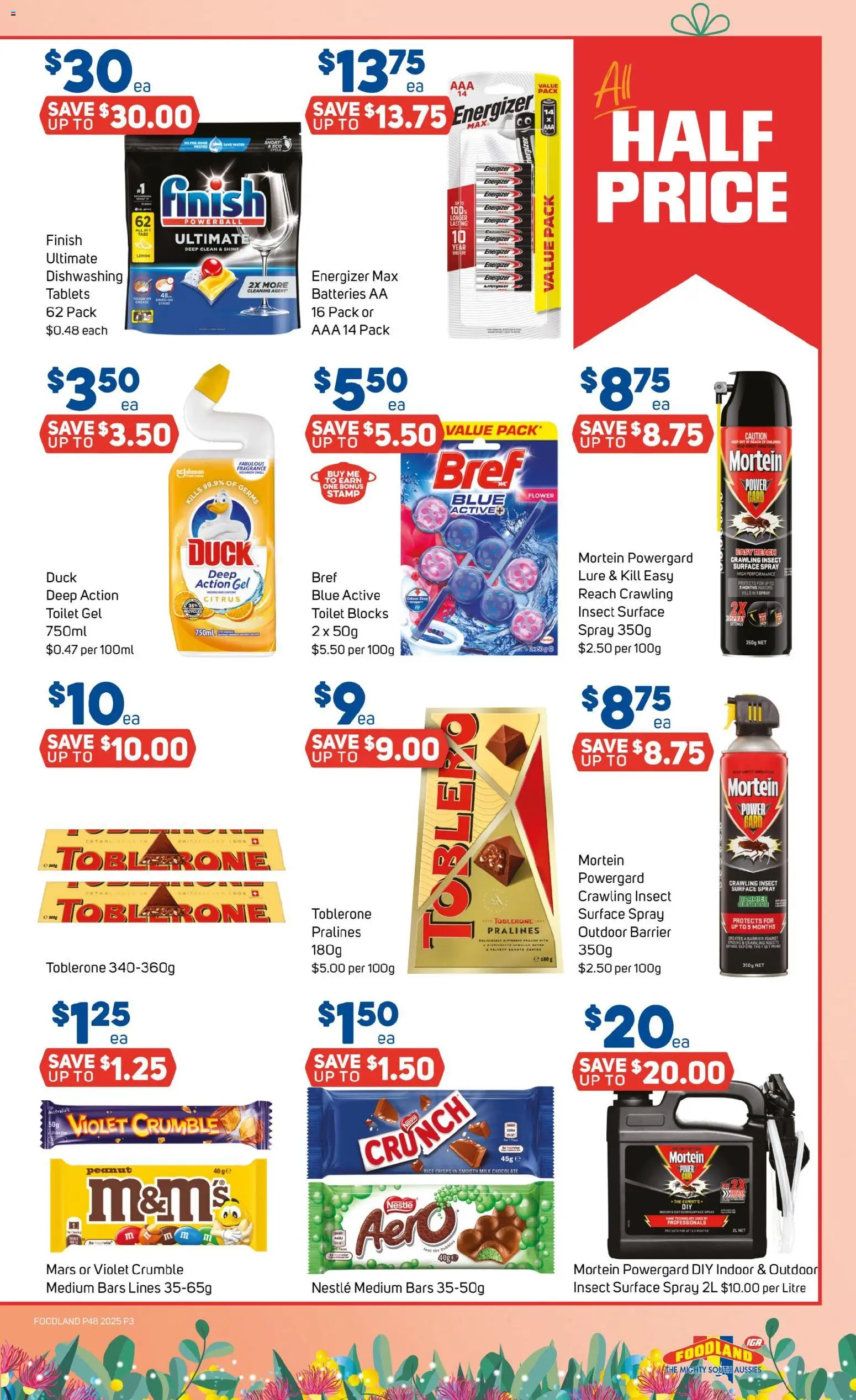 Foodland catalogue - valid from 26.11.2025 | Page: 3 | Products: Toilet, Milk, Duck, Batteries