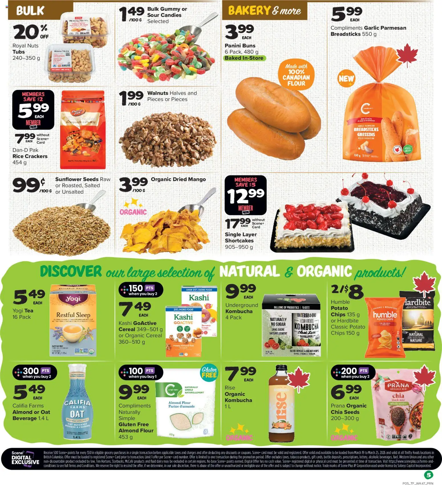 Thrifty Foods flyer valid from 19.03.2026 | Page: 6 | Products: Rice, Tea, Candies, Nuts