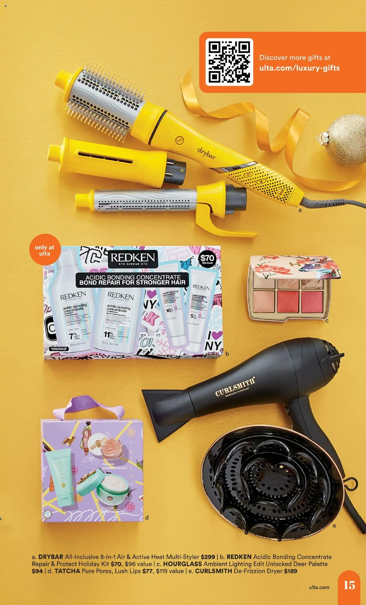 Ulta Beauty Holiday Gift Guide - valid from 15.12.2025 | Page: 15 | Products: Shampoo, Conditioner, Dryer