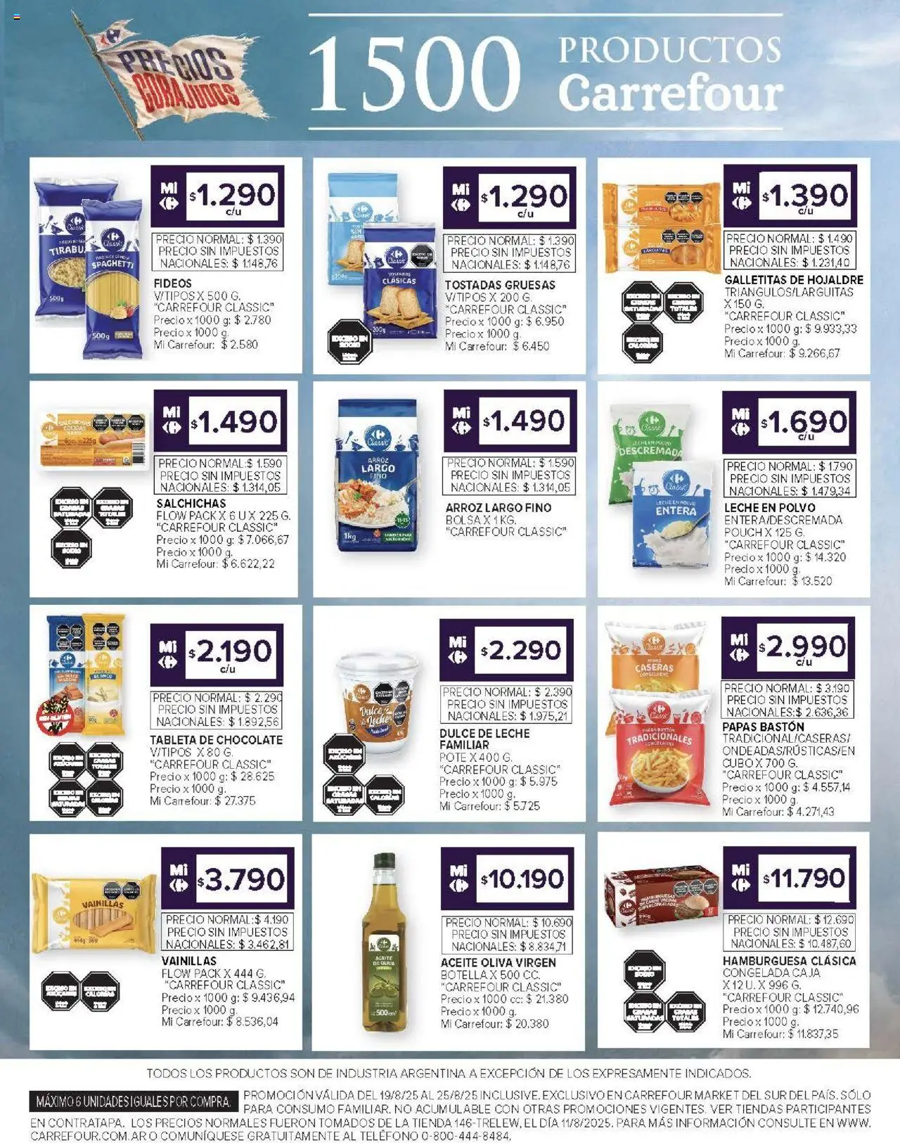 Carrefour ofertas - Chubut │ válido desde el 19.08.2025 | Página: 45 | Productos: Caja, Dulce de leche, Chocolate, Arroz