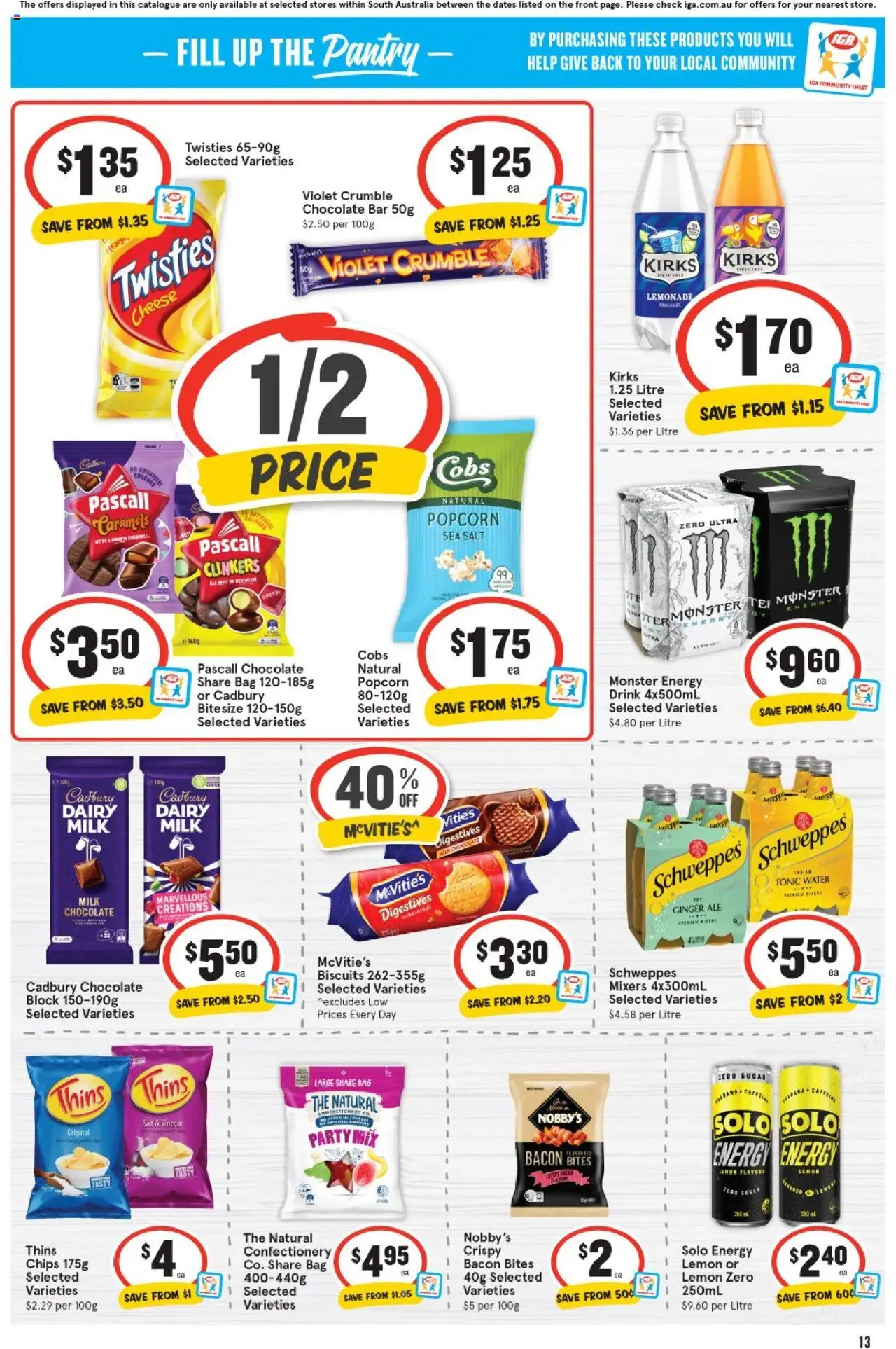 IGA catalogue - valid from 06.08.2025 | Page: 9 | Products: Cheese, Chocolate, Ginger, Popcorn