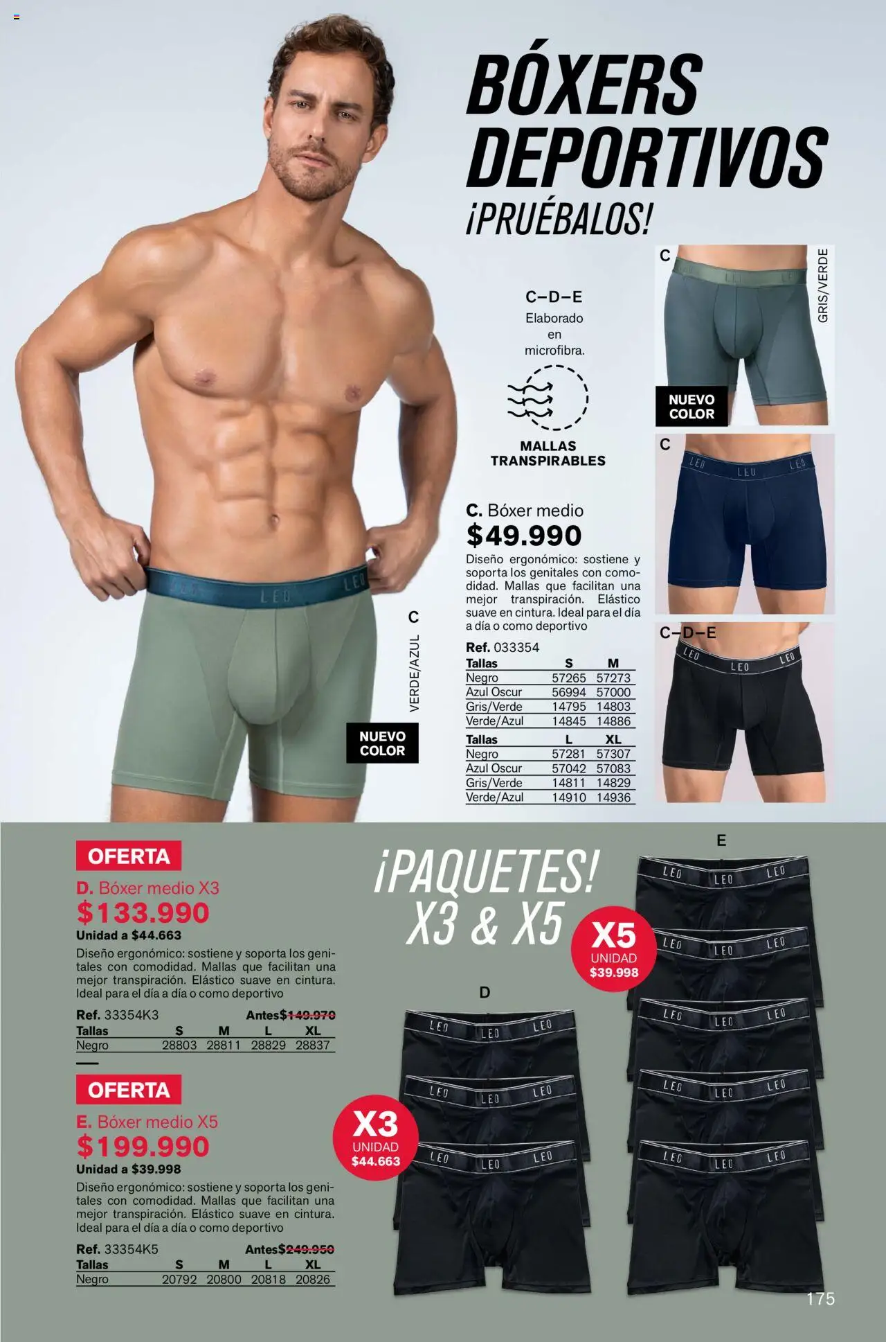 Leonisa revista - valida desde el 01.10.2025 | Página: 175 | Productos: Boxers