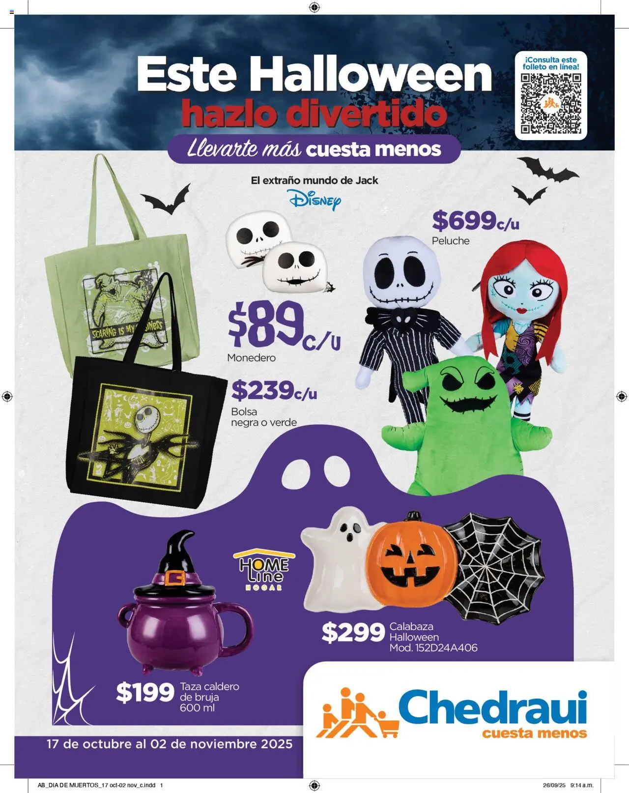 Nuevas ofertas de Chedraui válidas en toda la República Mexicana desde el 17.10.2025. ¡Encuentra las mejores ofertas en Chedraui folleto! | Página: 1 | Productos: Taza, Bolsa, Monedero