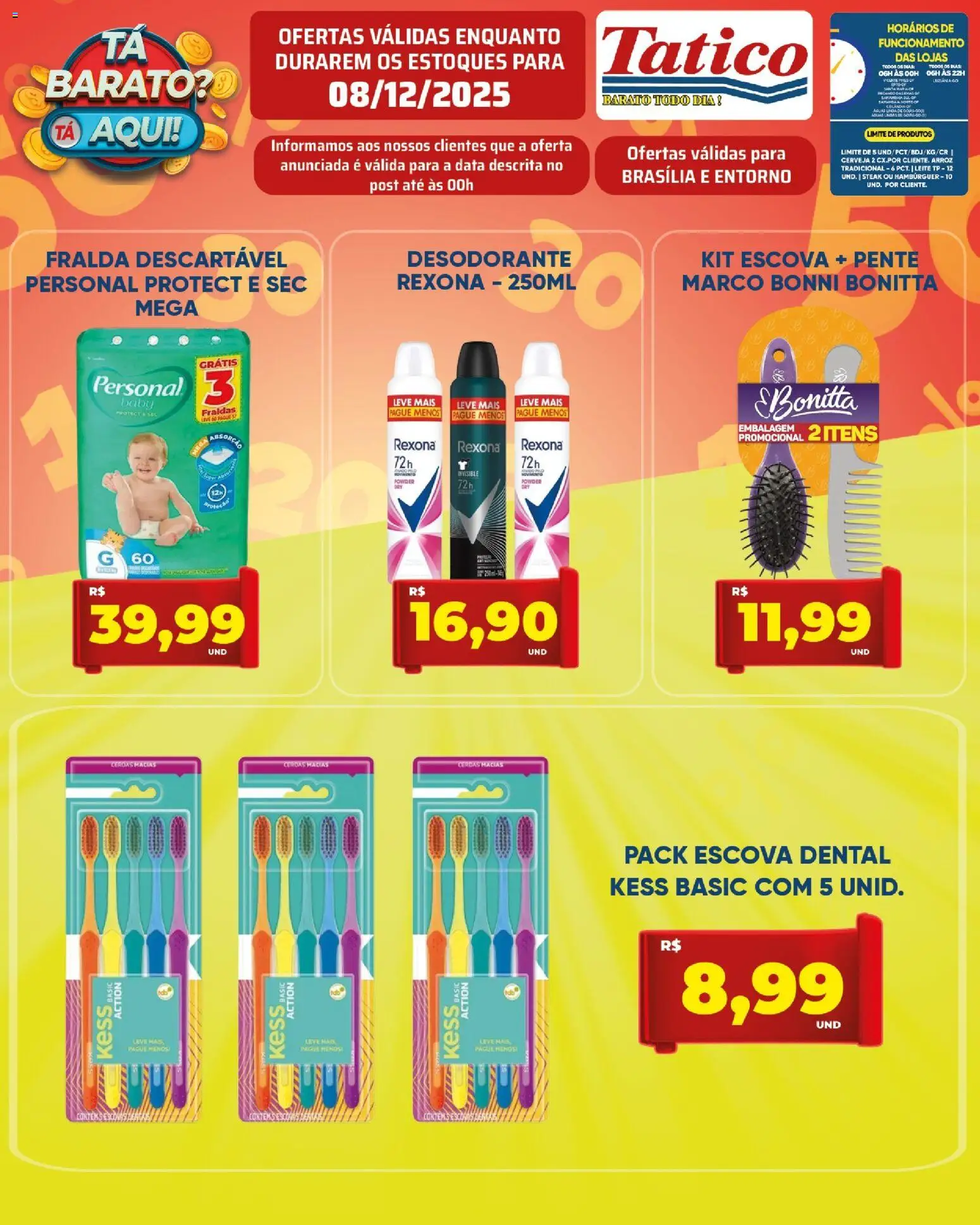 Tatico Folheto - válido de 09.12.2025 | Página: 30 | Produtos: Escova, Desodorante, Rexona, Pente