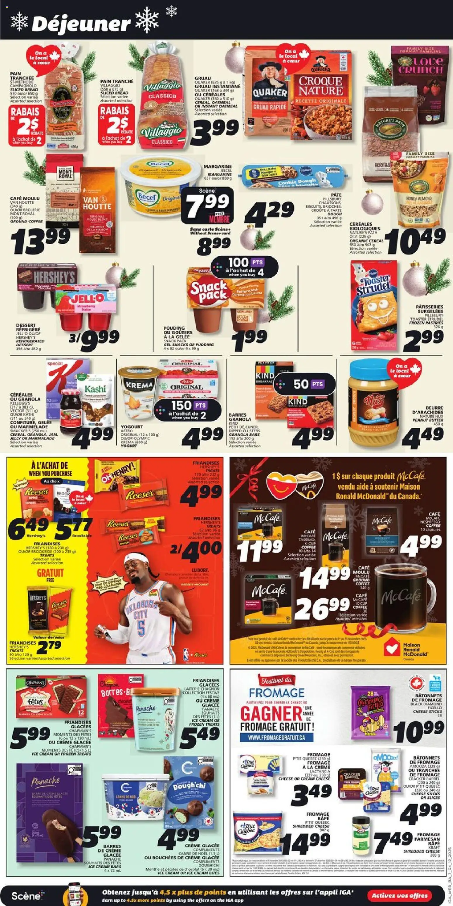 IGA flyer valid from 04.12.2025 | Page: 9 | Products: Cream, Toaster, Butter, Coffee