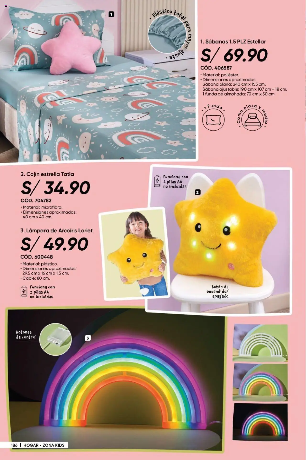 Catálogo Azzorti válido desde 28.05.2025 | Página: 188 | Productos: Cama, Almohada, Lámpara, Cable