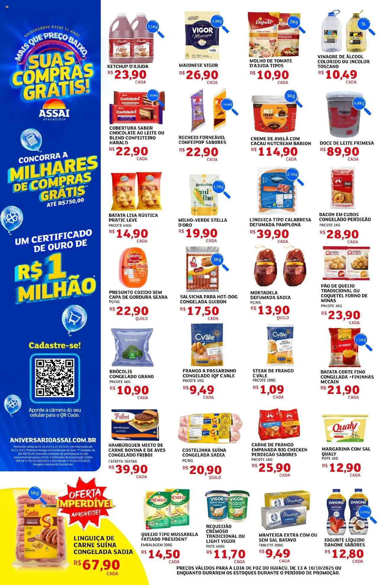 Assaí Atacadista Folheto - válido de 13.10.2025 | Página: 2 | Produtos: Forno, Creme, Câmera, Margarina