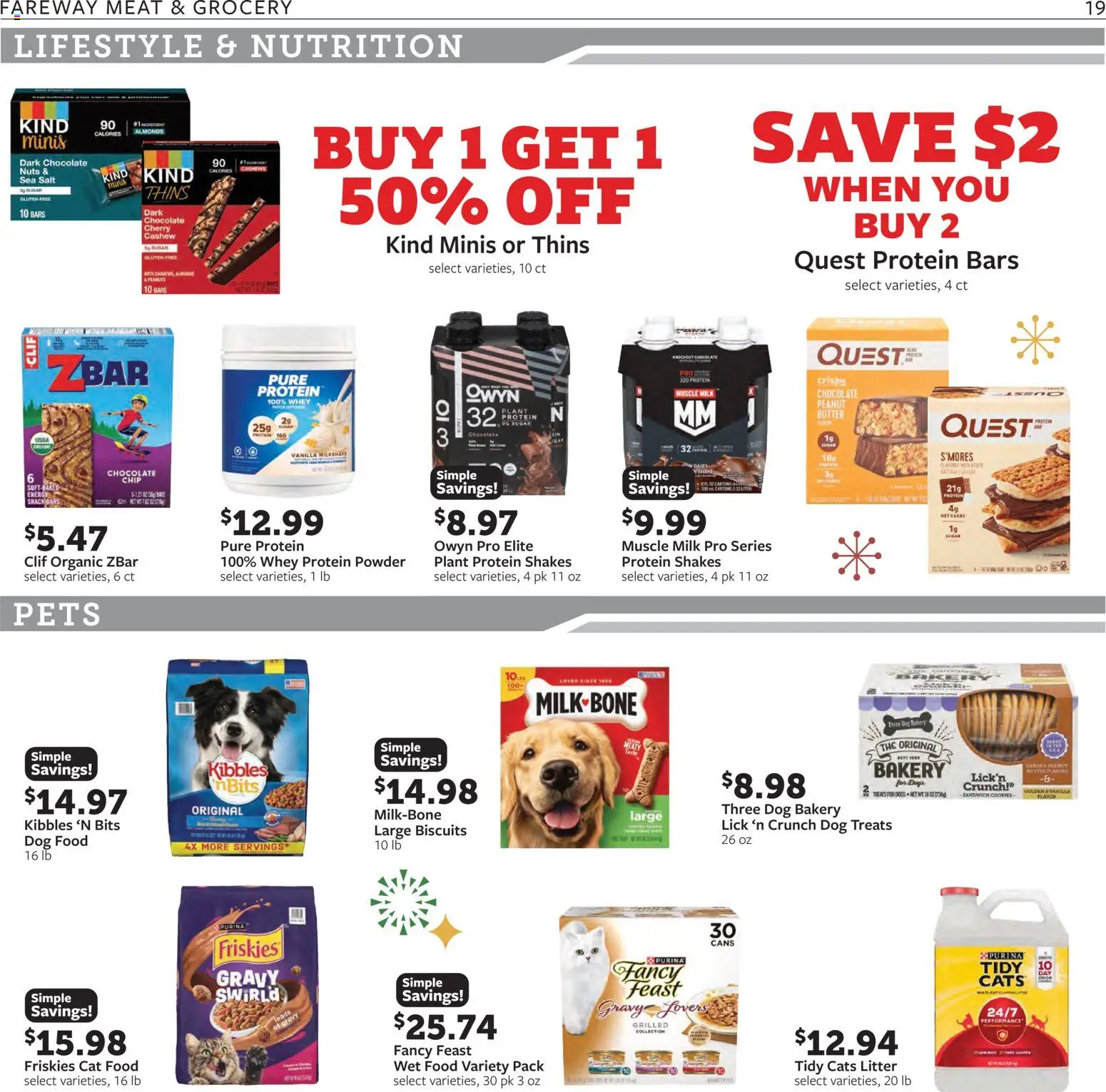 Fareway Weekly Ad - valid from 22.12.2025 | Page: 19 | Products: Protein Powder, Cookies, Salt, Sugar