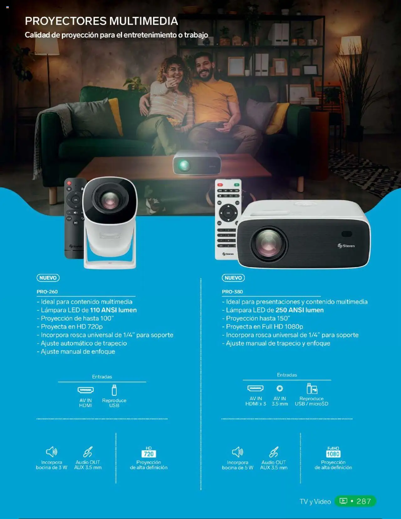 Nuevas ofertas de Steren válidas en toda la República Mexicana desde el 01.01.2025. ¡Encuentra las mejores ofertas en Steren catálogo! | Página: 305 | Productos: Usb, Audio, Lámpara, Video