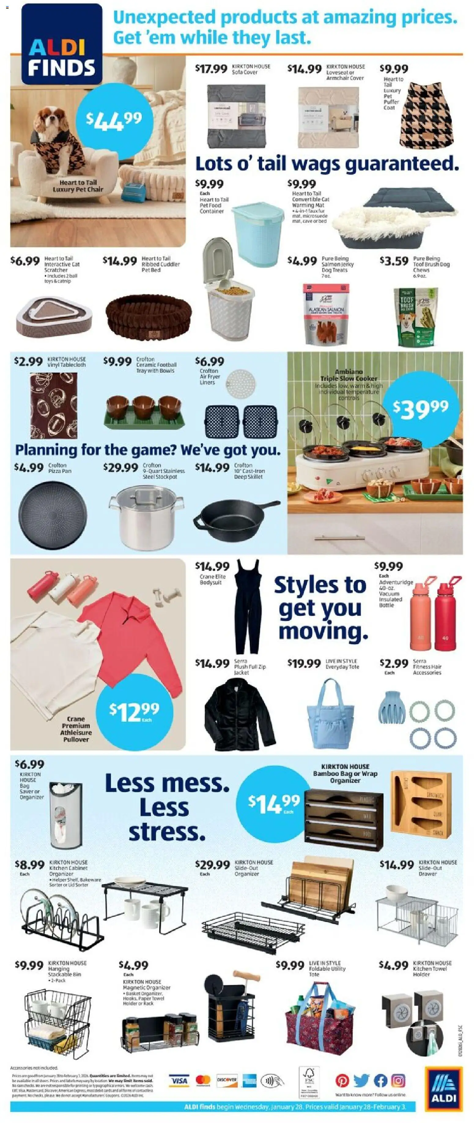 Aldi Weekly Ad - valid from 28.01.2026 | Page: 2 | Products: Sofa, Chair, Vacuum, Game