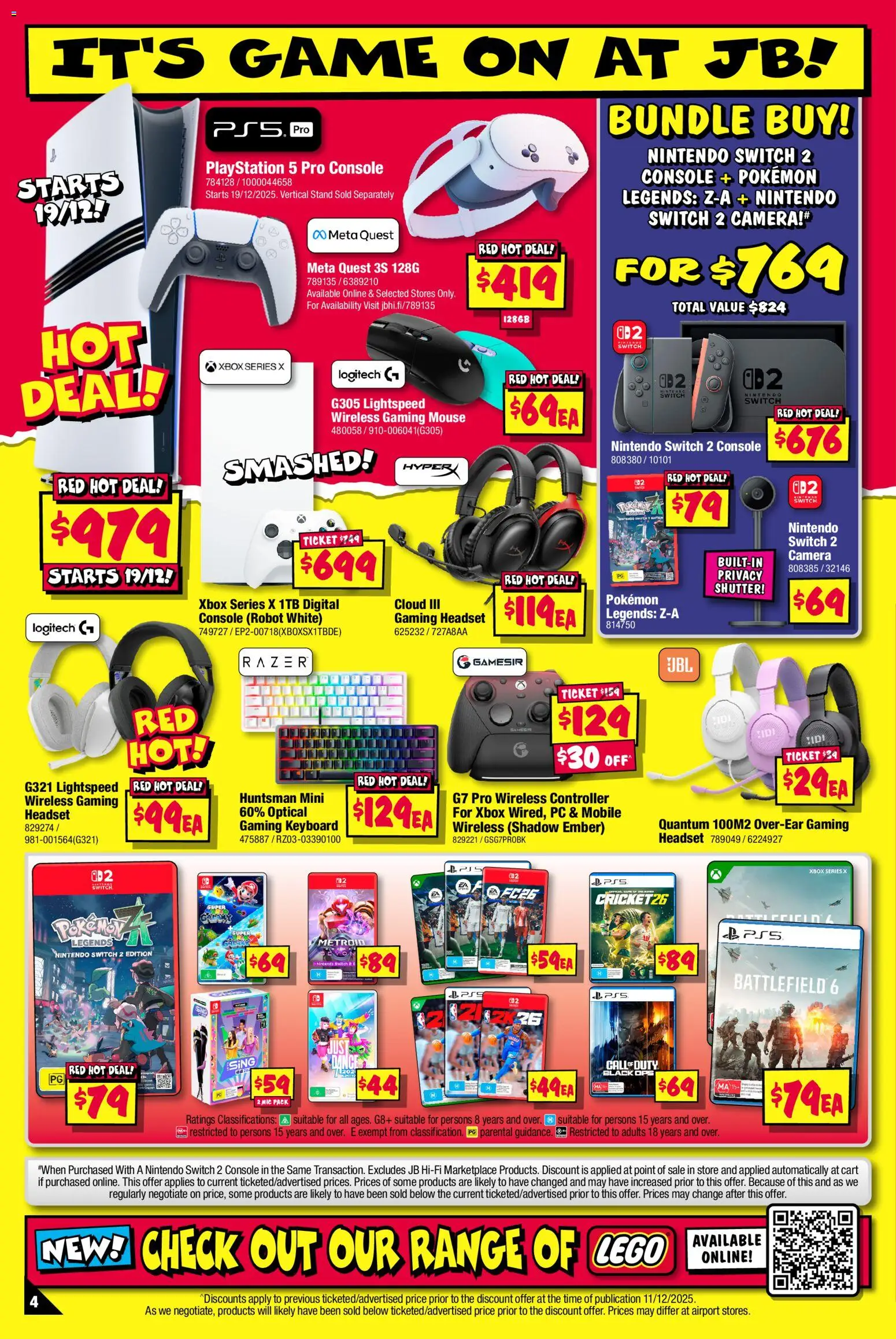 JB Hi-Fi catalogue - valid from 18.12.2025 | Page: 4 | Products: Dance, Digital, Camera, Game