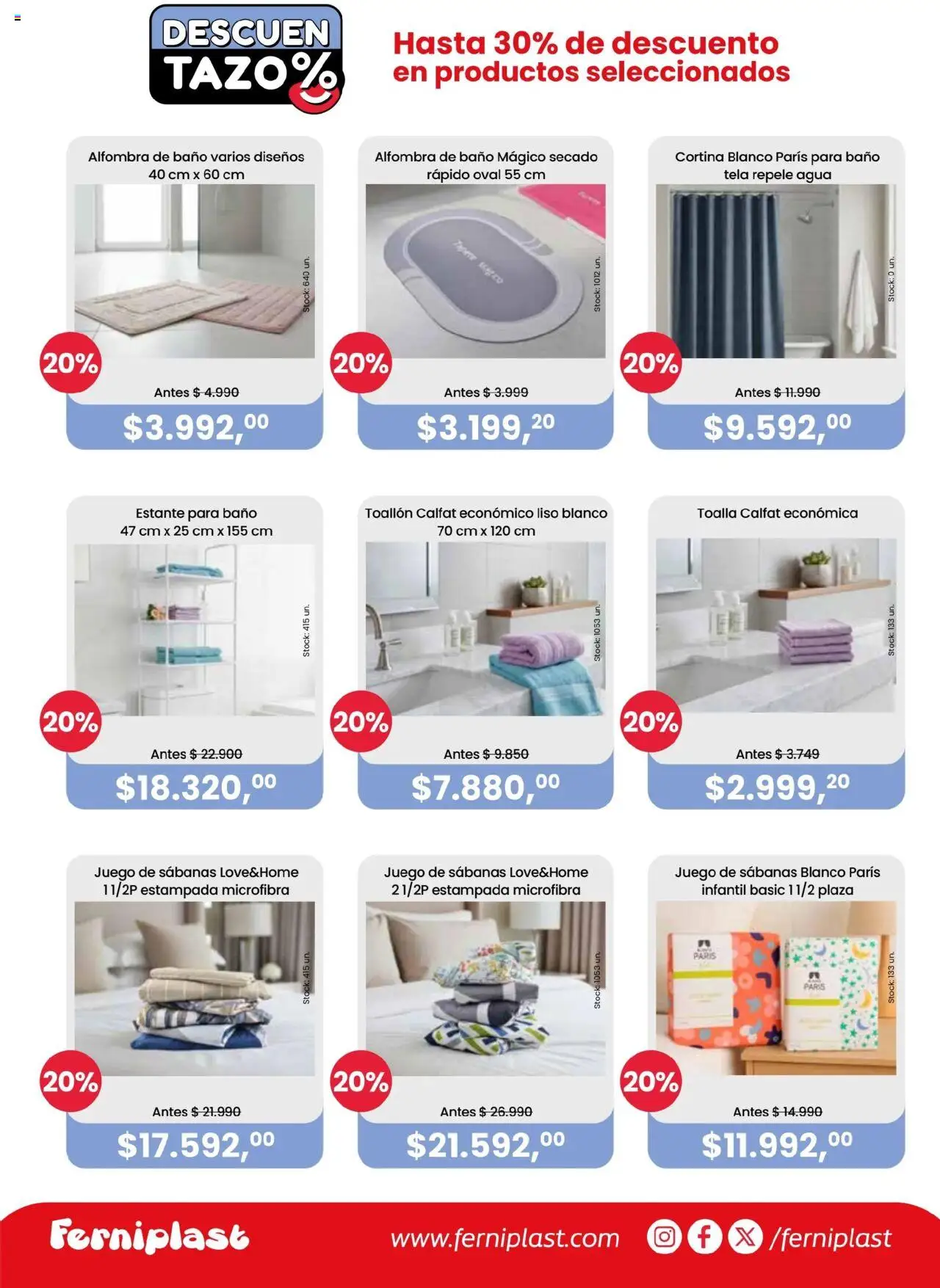 Ferniplast catálogo │ válido desde el 18.09.2025 | Página: 5 | Productos: Toalla, Alfombra de baño, Estante, Alfombra
