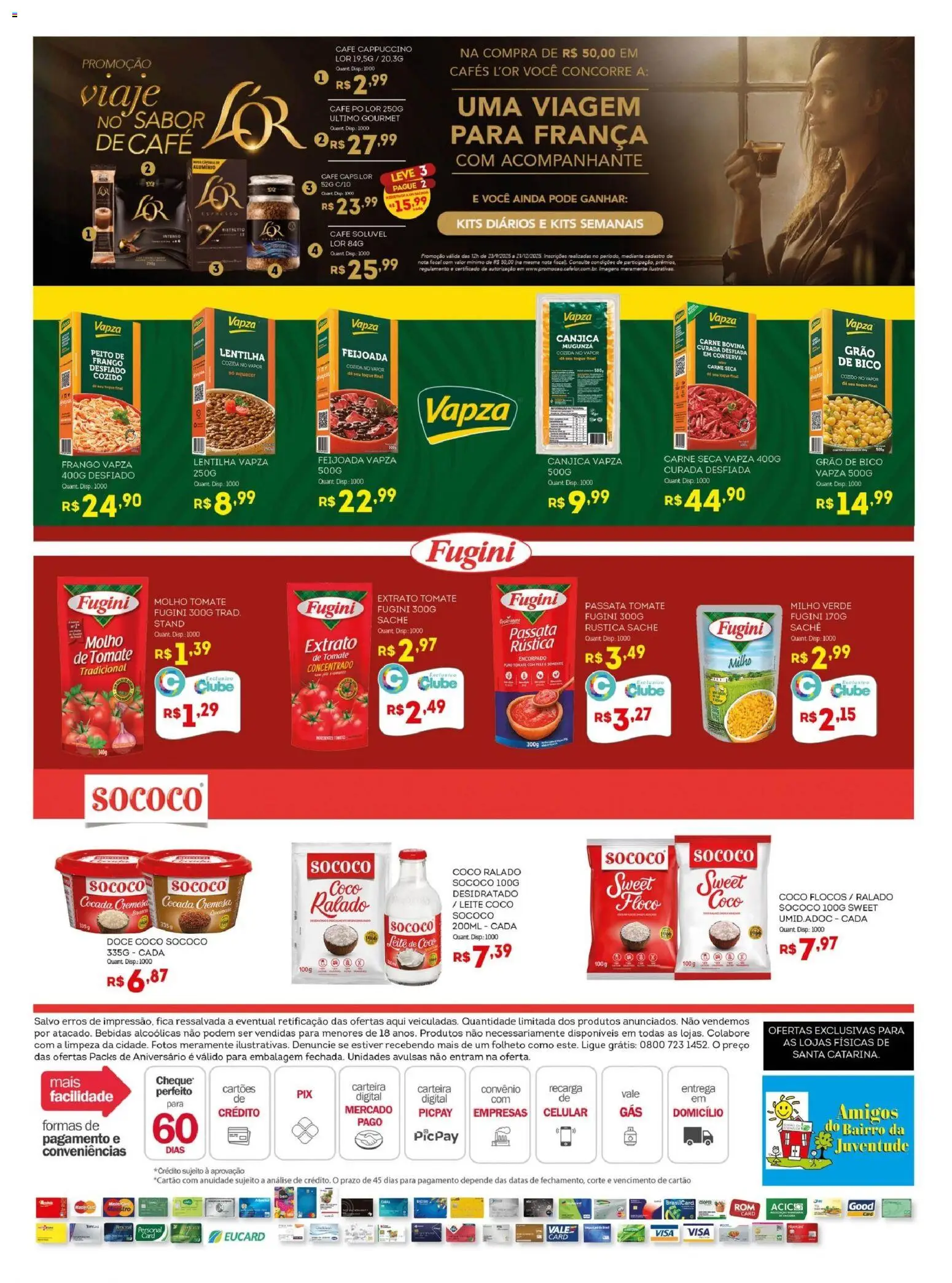 Bistek Supermercados Folheto - válido de 22.10.2025 | Página: 16 | Produtos: Lentilha, Leite, Carne, Carteira