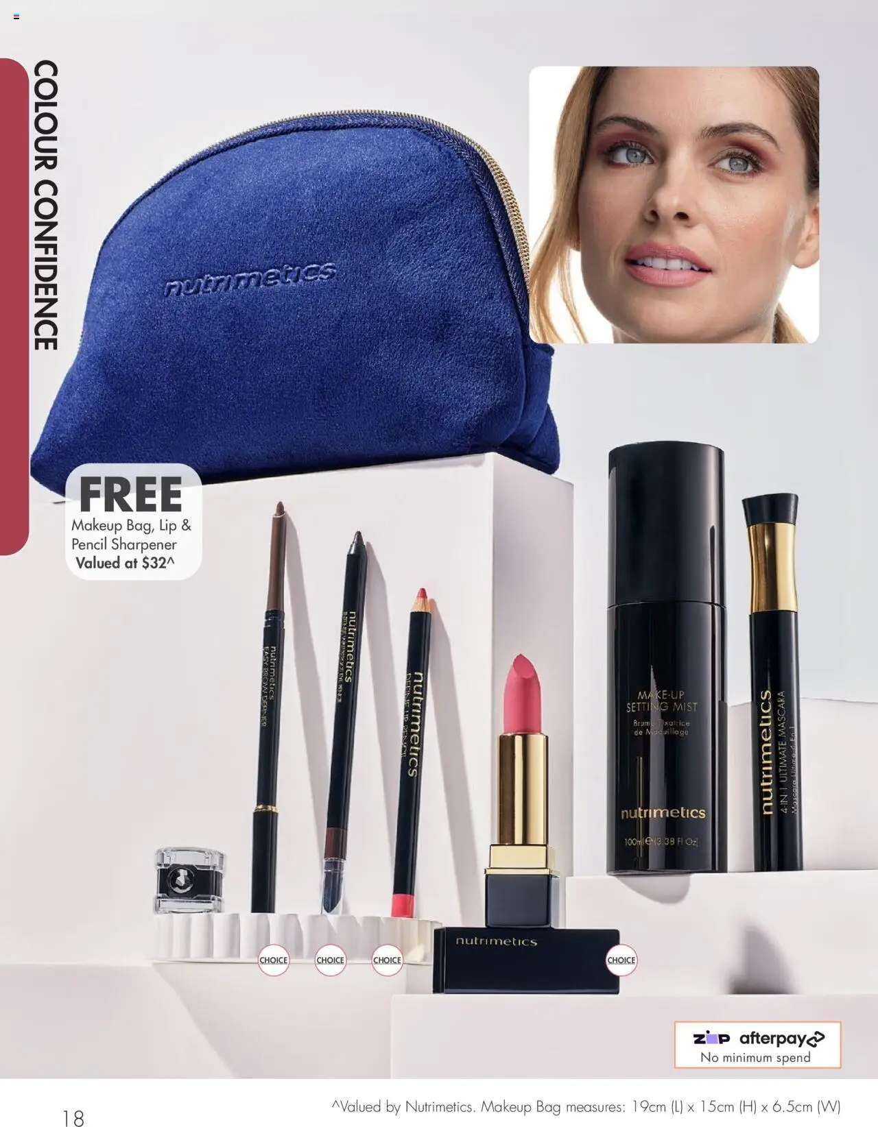 Nutrimetics catalogue - valid from 01.07.2025 | Page: 18 | Products: Mascara, Bag, Pencil, Pencil sharpener