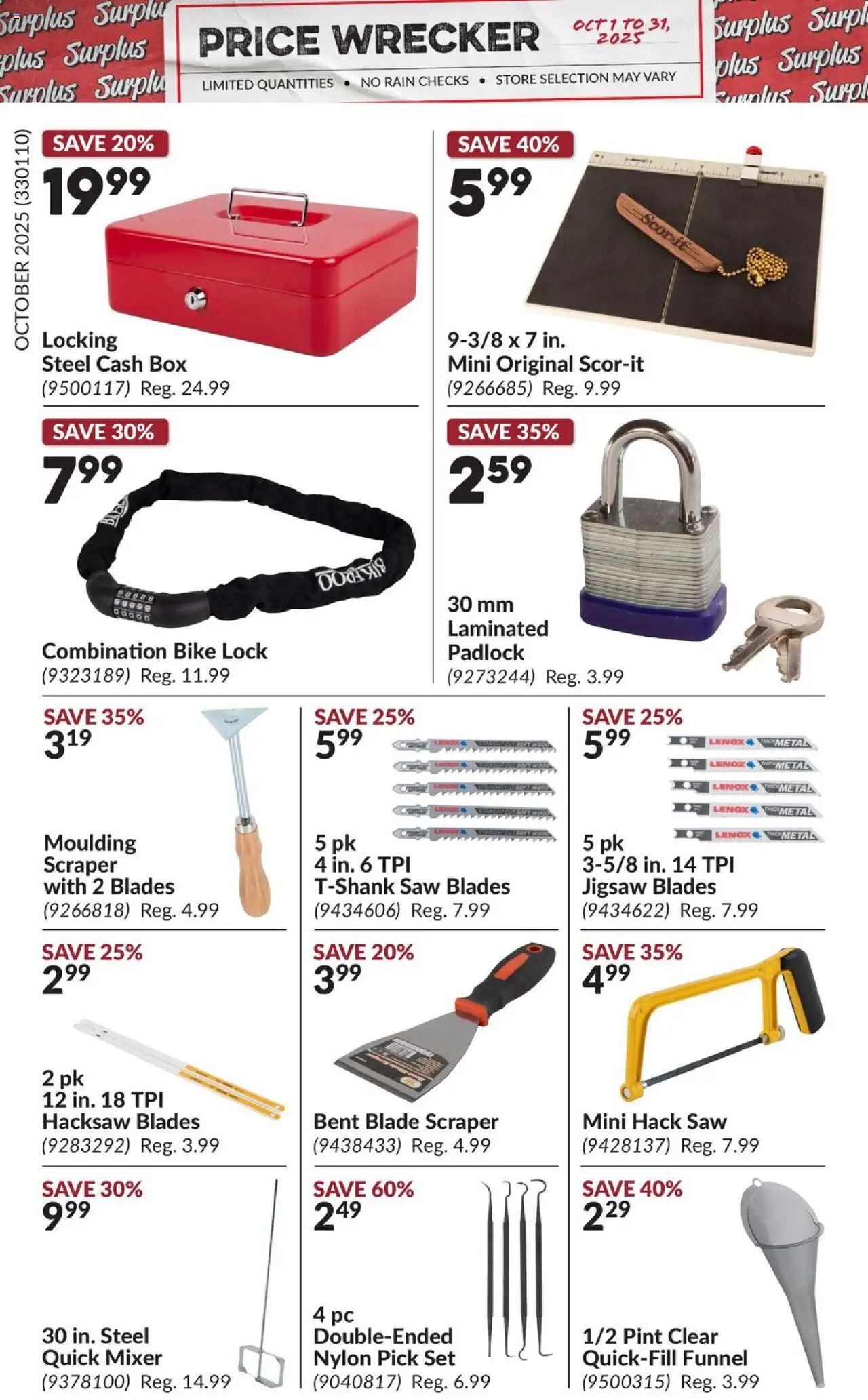 Princess Auto flyer valid from 01.10.2025 | Page: 17 | Products: PC, Mixer, Box