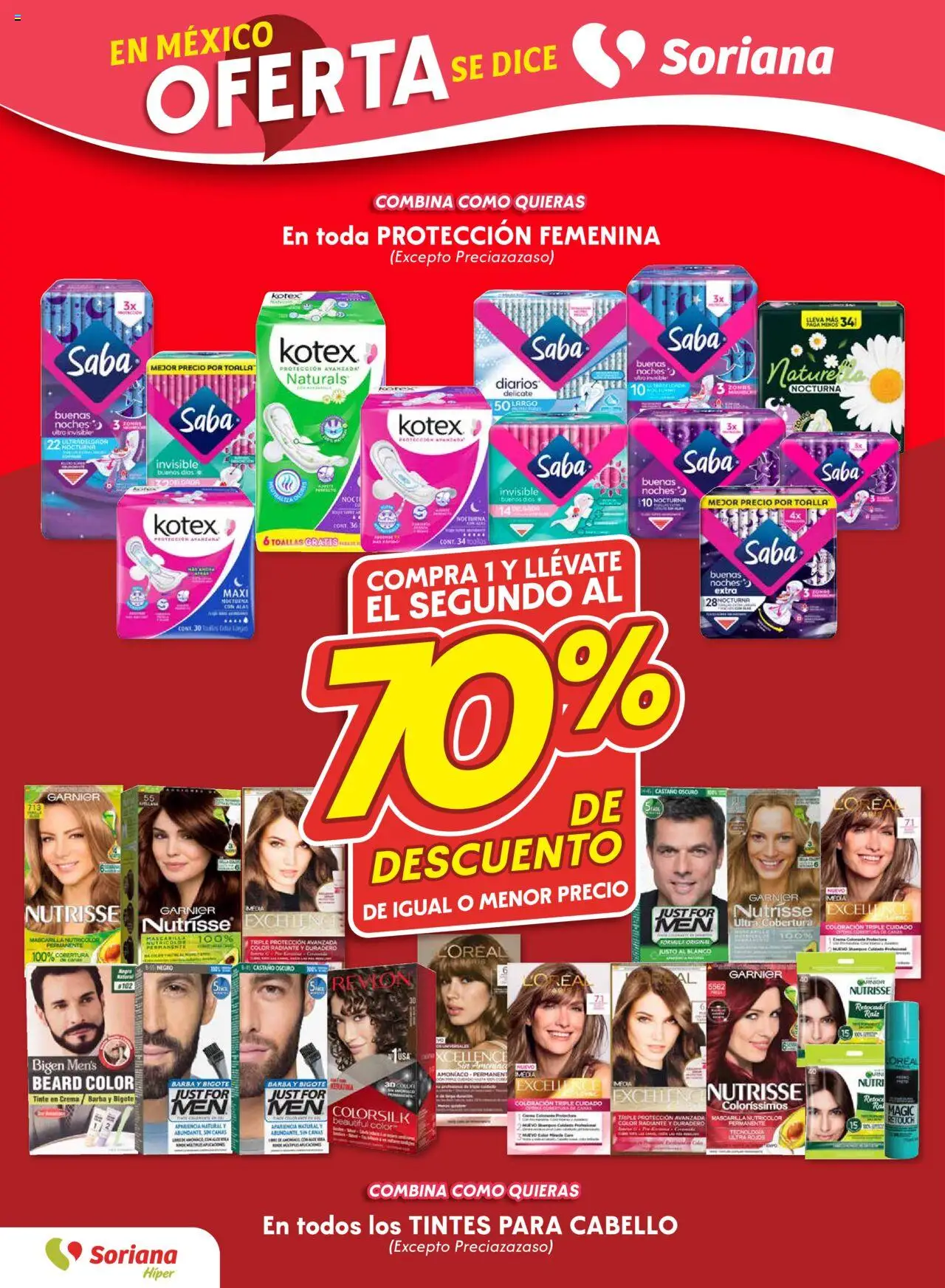 Nuevas ofertas de Soriana válidas en toda la República Mexicana desde el 14.08.2025. ¡Encuentra las mejores ofertas en Soriana folleto! | Página: 6 | Productos: Crema, Toalla, Radiante, Toallas