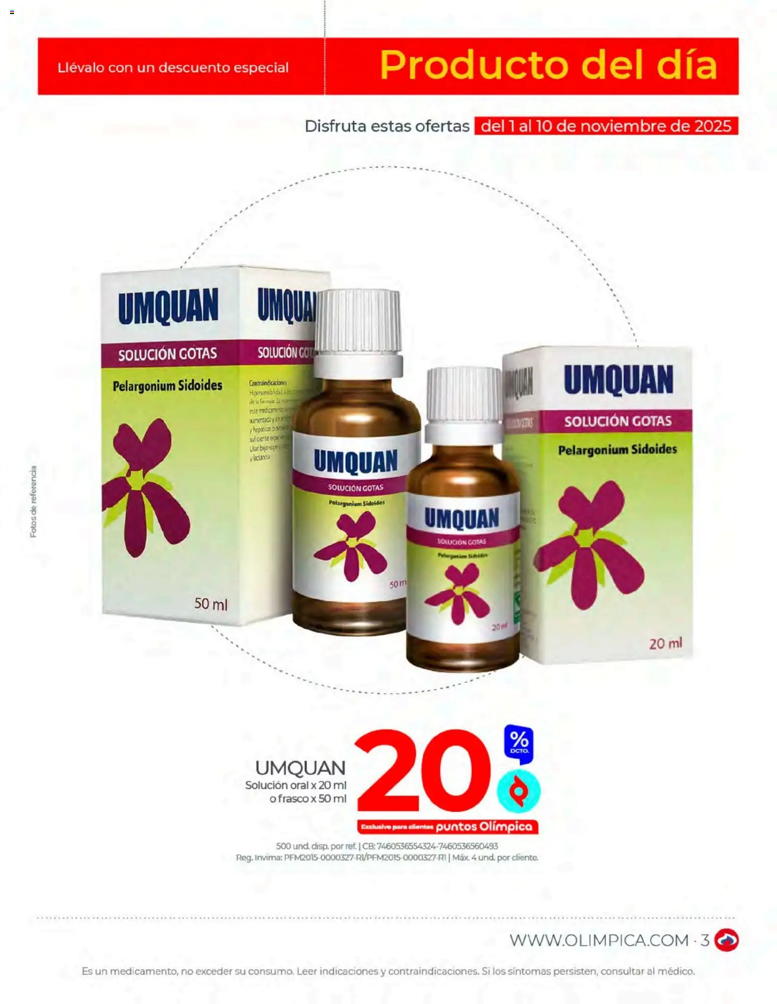 Olímpica revista - valida desde el 01.11.2025 | Página: 3 | Productos: Frasco