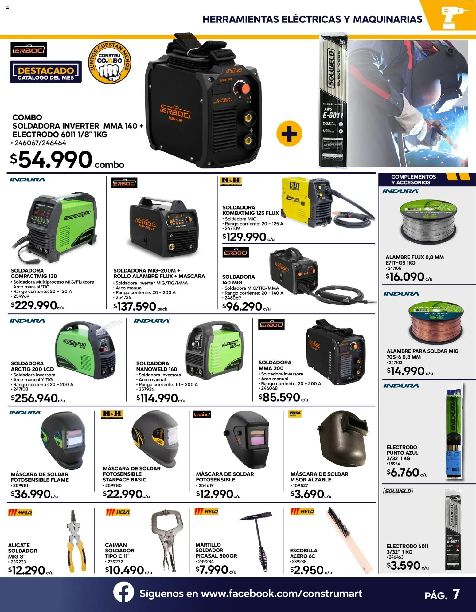 Construmart Ofertas │ válido desde el 01.03.2026 | Página: 7 | Productos: Escobilla, Soldadora, Mascara de soldar, Martillo