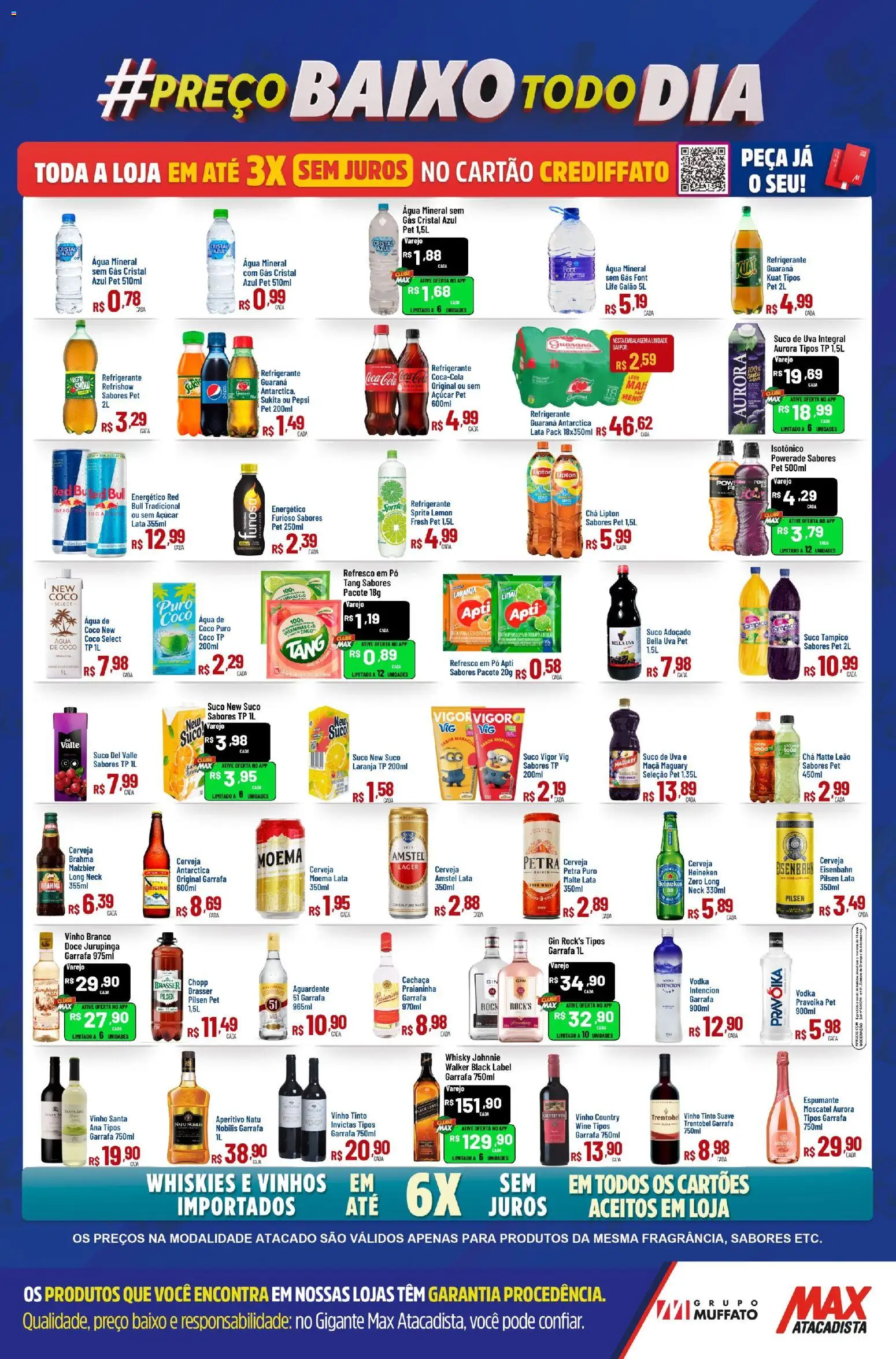 Max Atacadista Folheto - válido de 23.02.2026 | Página: 4 | Produtos: Refresco, Água de coco, Espumante, Eisenbahn