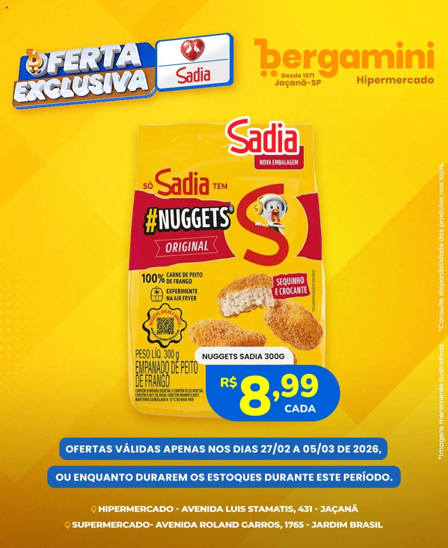 Supermercado Bergamini Folheto - válido de 27.02.2026 | Página: 5 | Produtos: Air fryer, Óleo, Carne, Frango