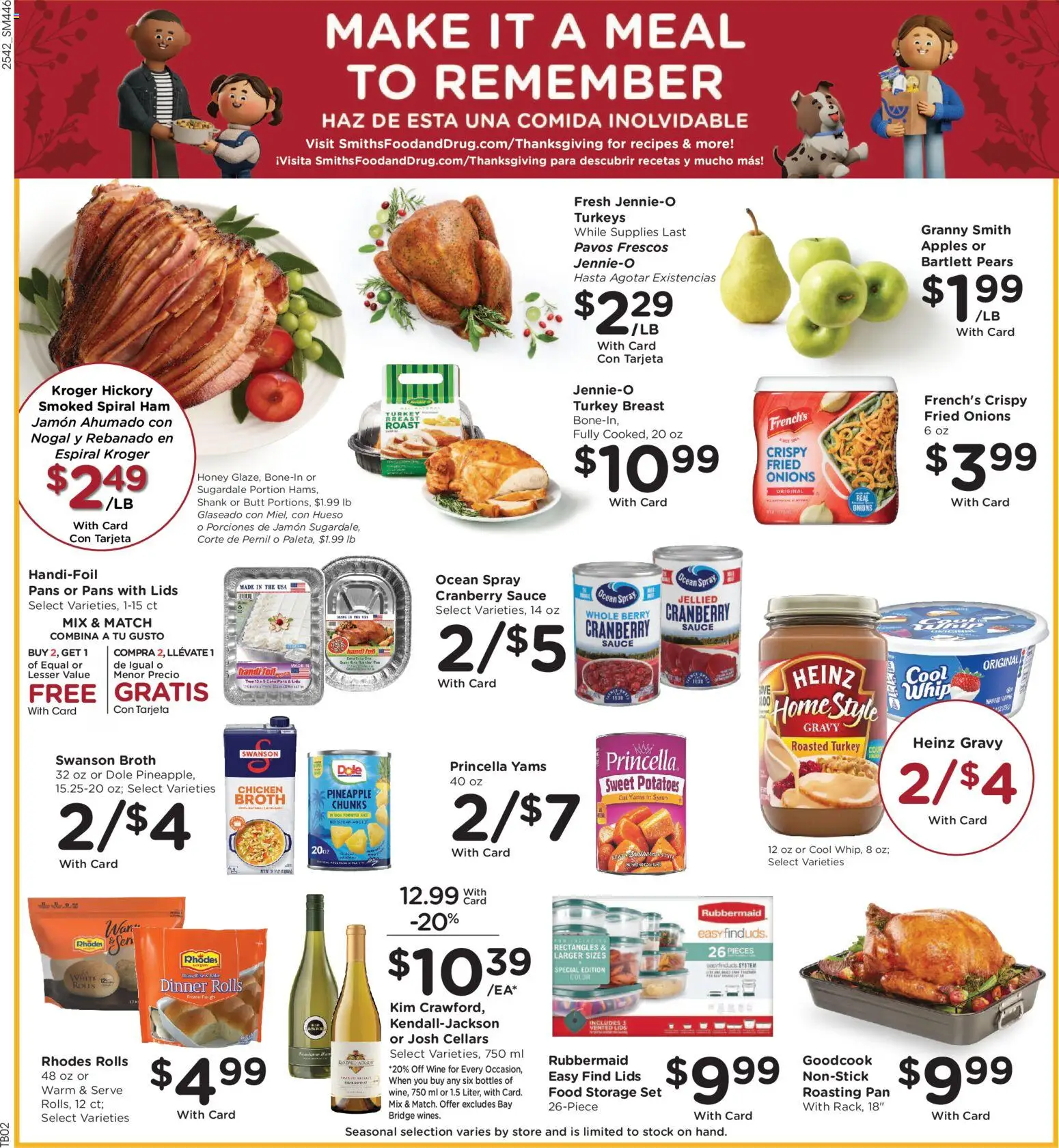 Smith's Weekly Ad - NM - valid from 19.11.2025 | Page: 4 | Products: Wine, Apples, Pineapple, Sauce