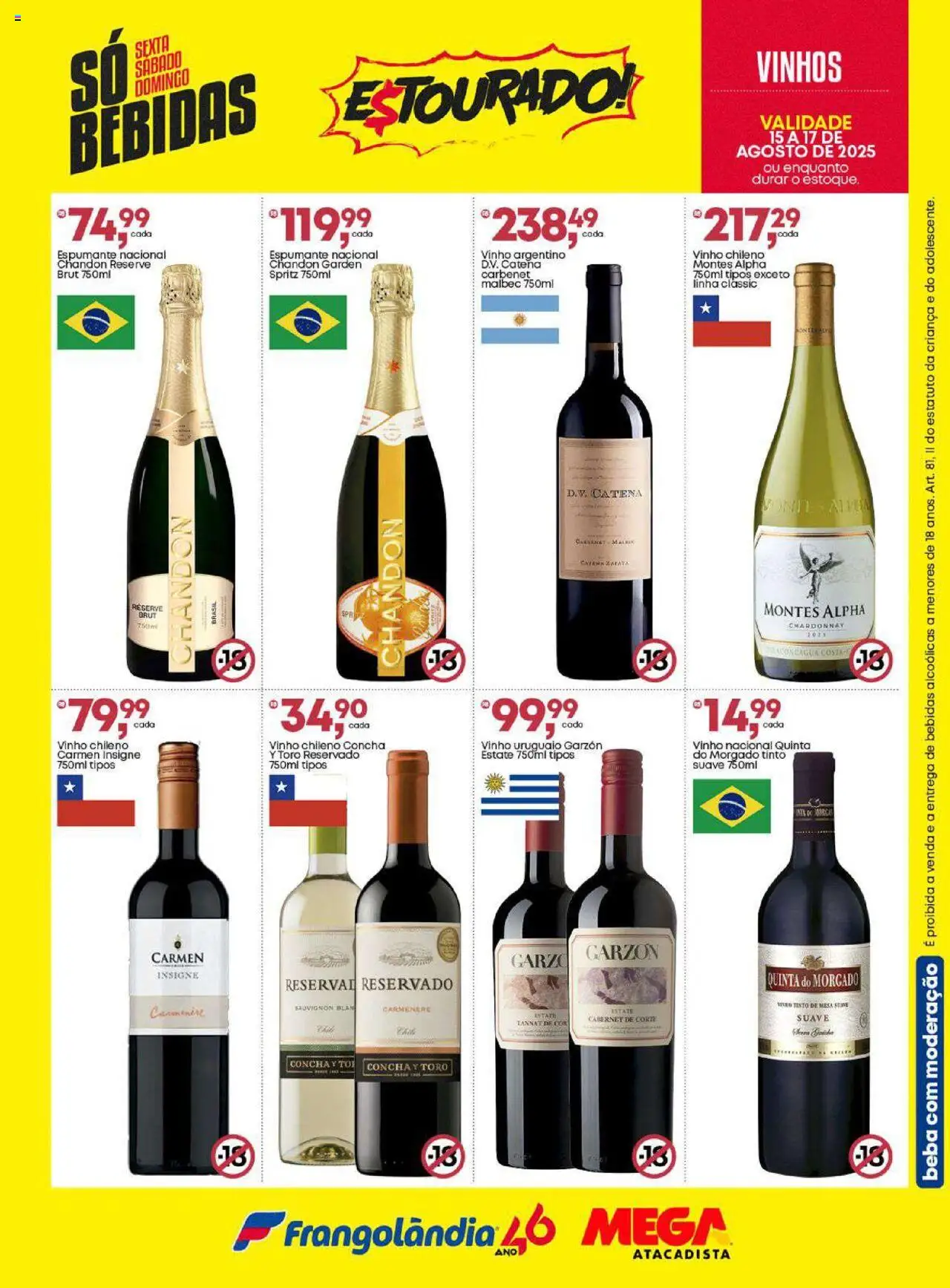 Frangolândia Folheto - válido de 15.08.2025 | Página: 8 | Produtos: Espumante, Mesa, Vinho