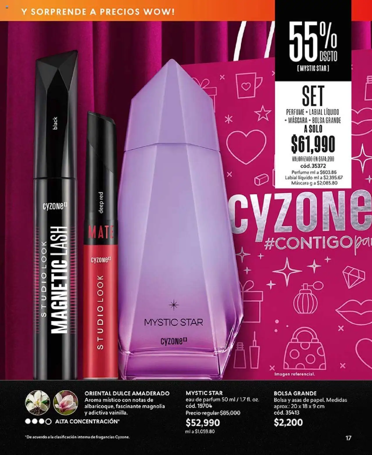 CyZone revista - valida desde el 18.08.2025 | Página: 17 | Productos: Bolsa, Perfume, Máscara